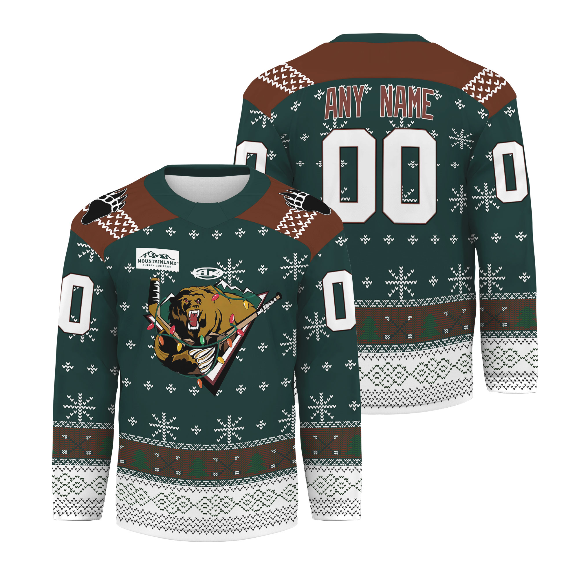 Custom Ut.ah Grizz.lies x Bear Toss Hockey Shirt Men's Fan Gear Christmas Gift