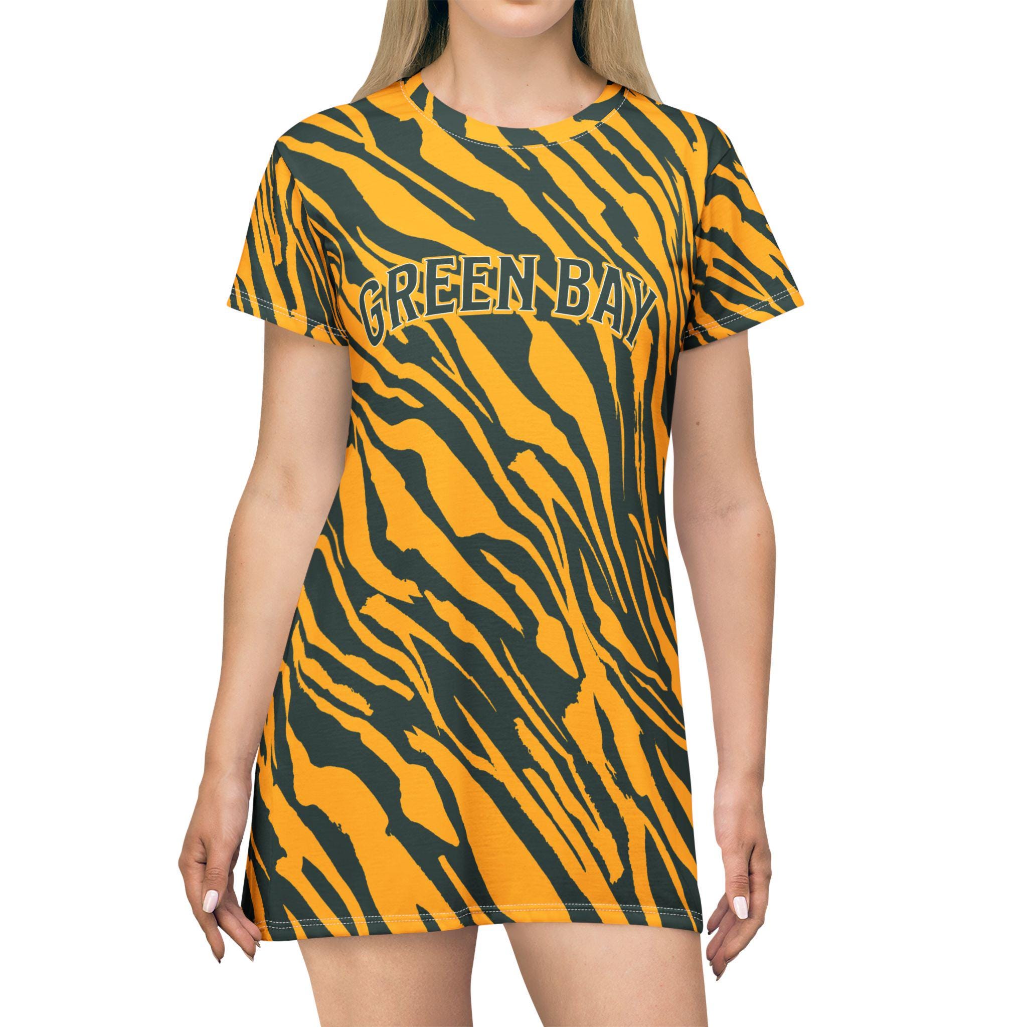Green Bay T Shirt Dress, Womens Game Day Dress, Sports Fan Clothing