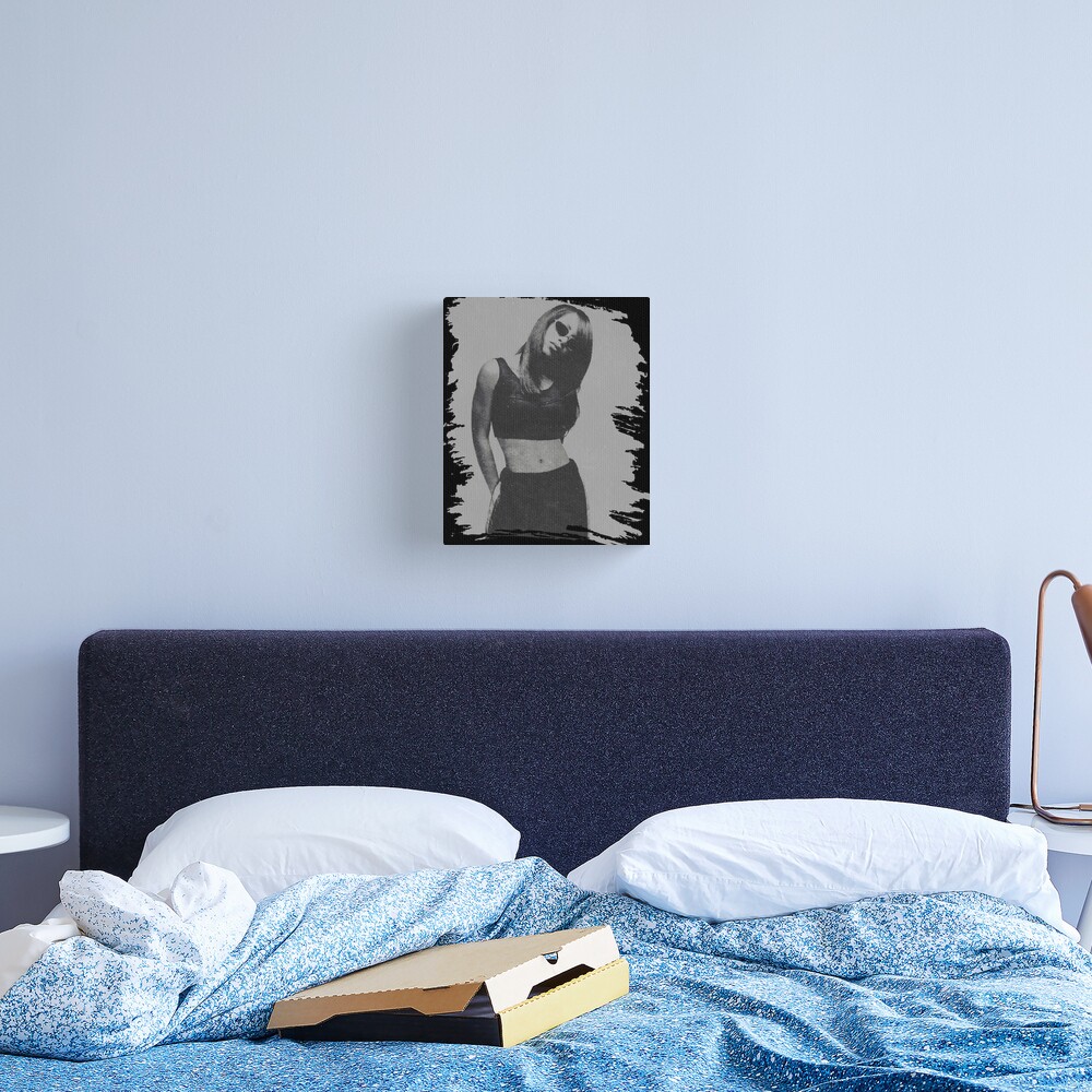Aaliyah Dana Haughton - Retro Poster Canvas Print