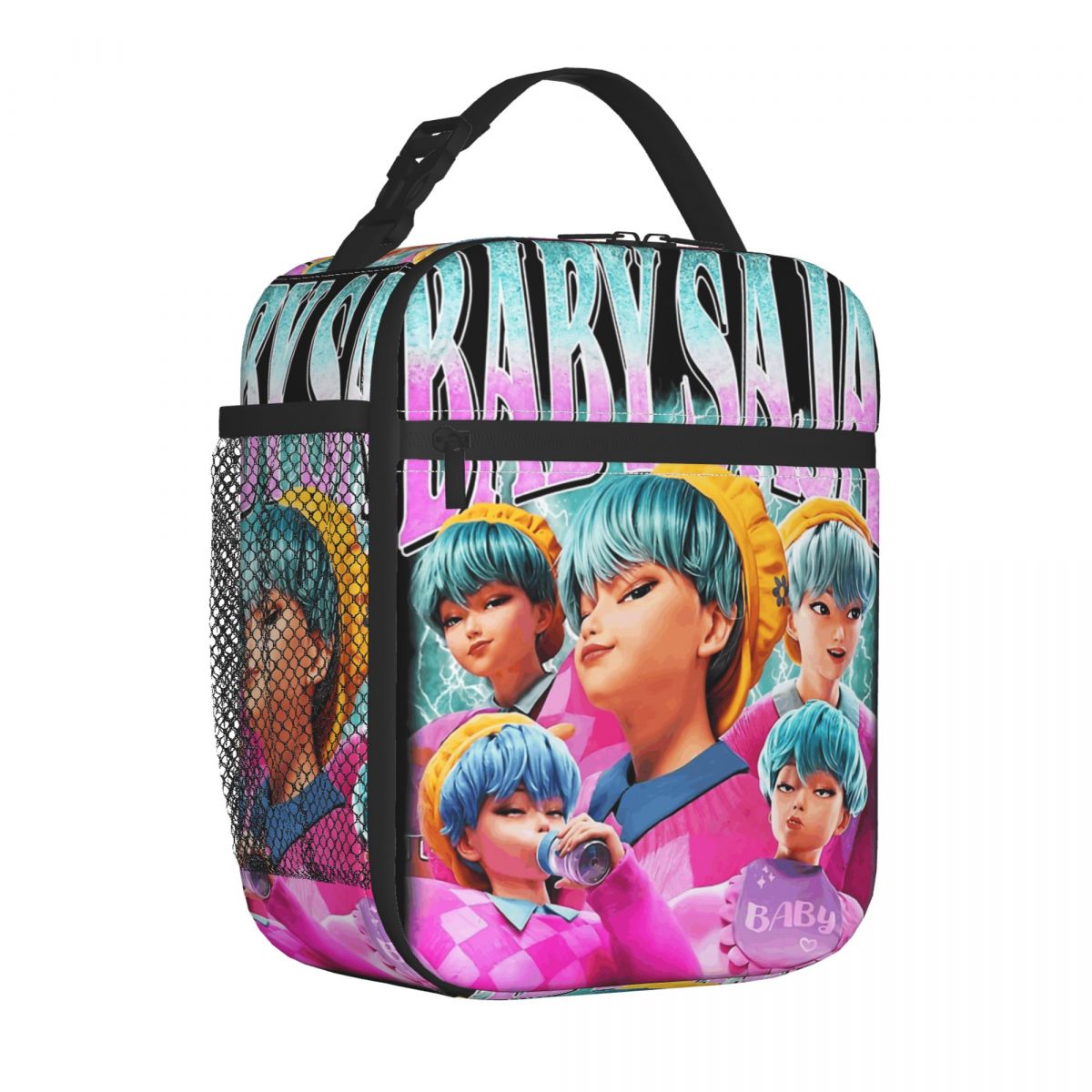 Baby Saja Boys K-pop Demon Hunters Insulated Lunch Bag Thermal Leakproof Tote