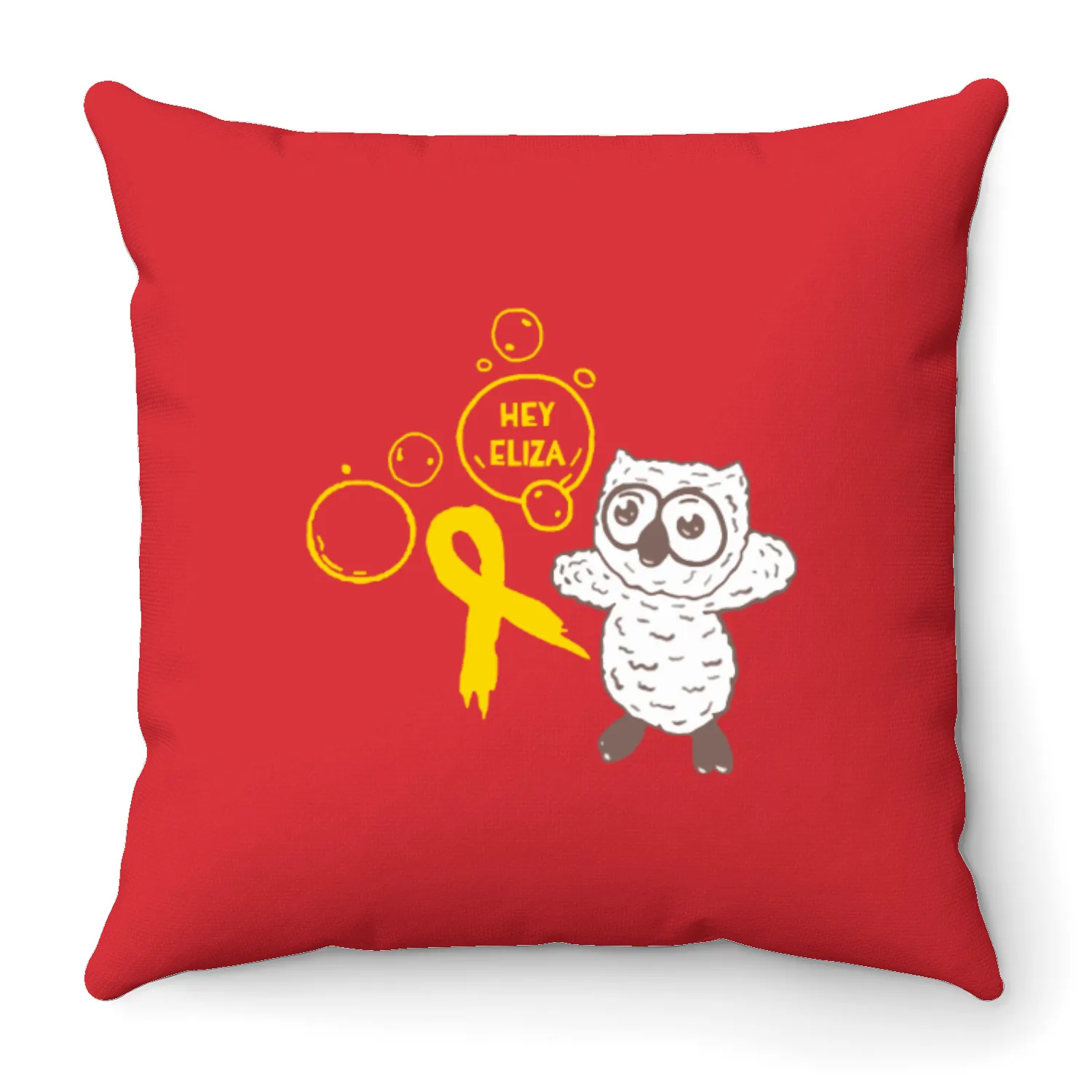 hey eliza merch Throw Pillows