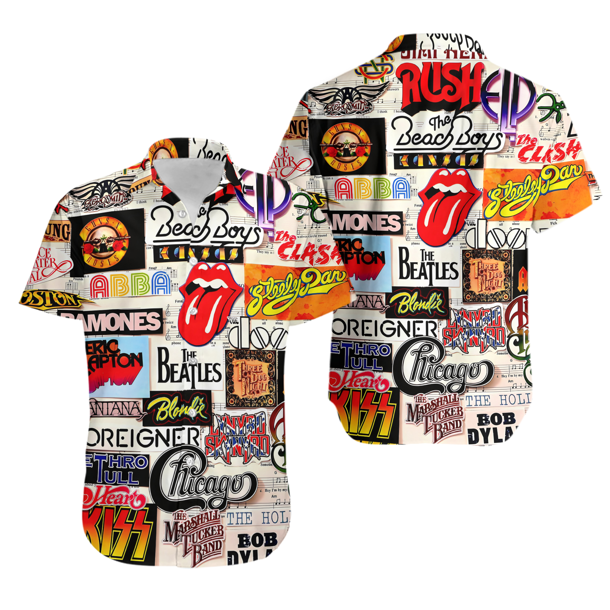 Classic Rock Band Unisex Hawaiian Shirt, Best Gift, Hot Summer 2024