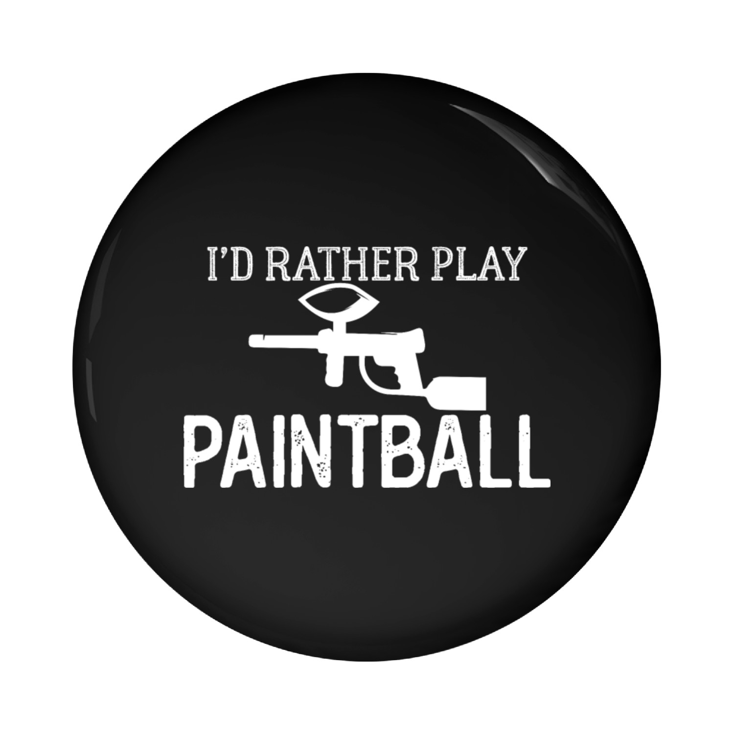 Paintball Joke Woodsball Team Gear Mask Speedball Pin Buttons