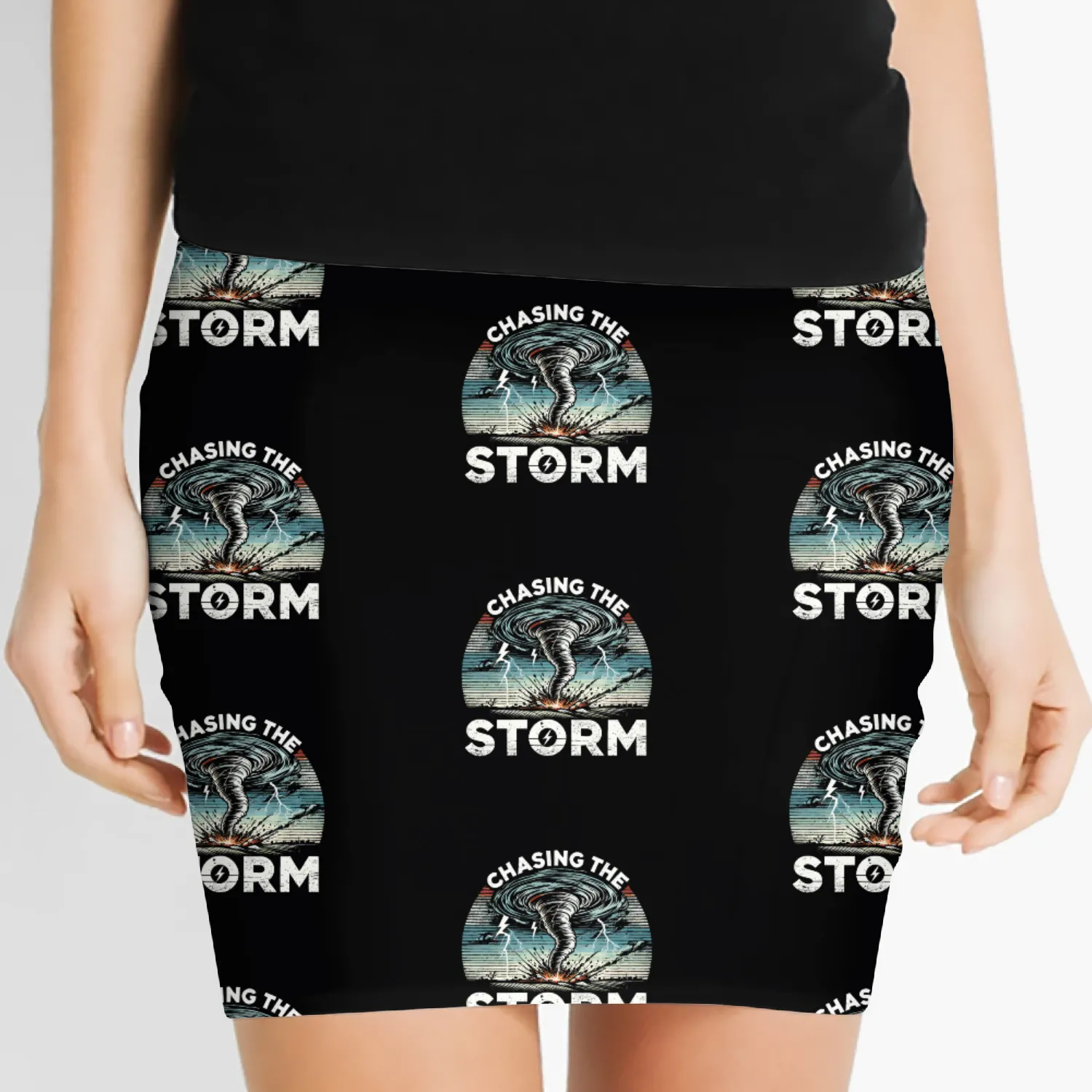 Tornado Chasing Adventures: Embrace Nature's Fury Women's Mini Skirts