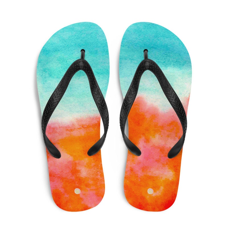 Sunset - Create Personalised Name, Flip Flop Decor