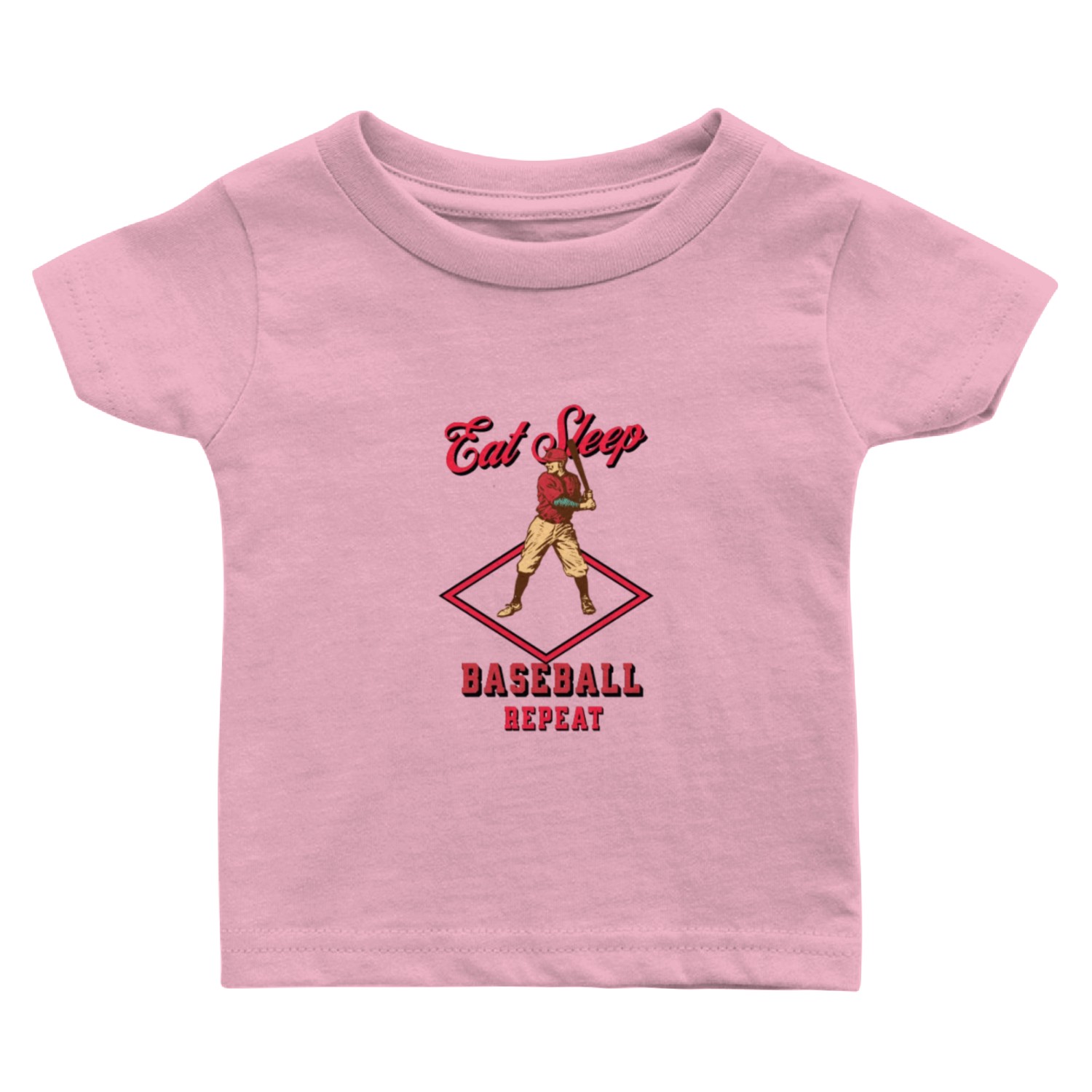 Eat Sleep Baseball Repeat Baby T Shirts
