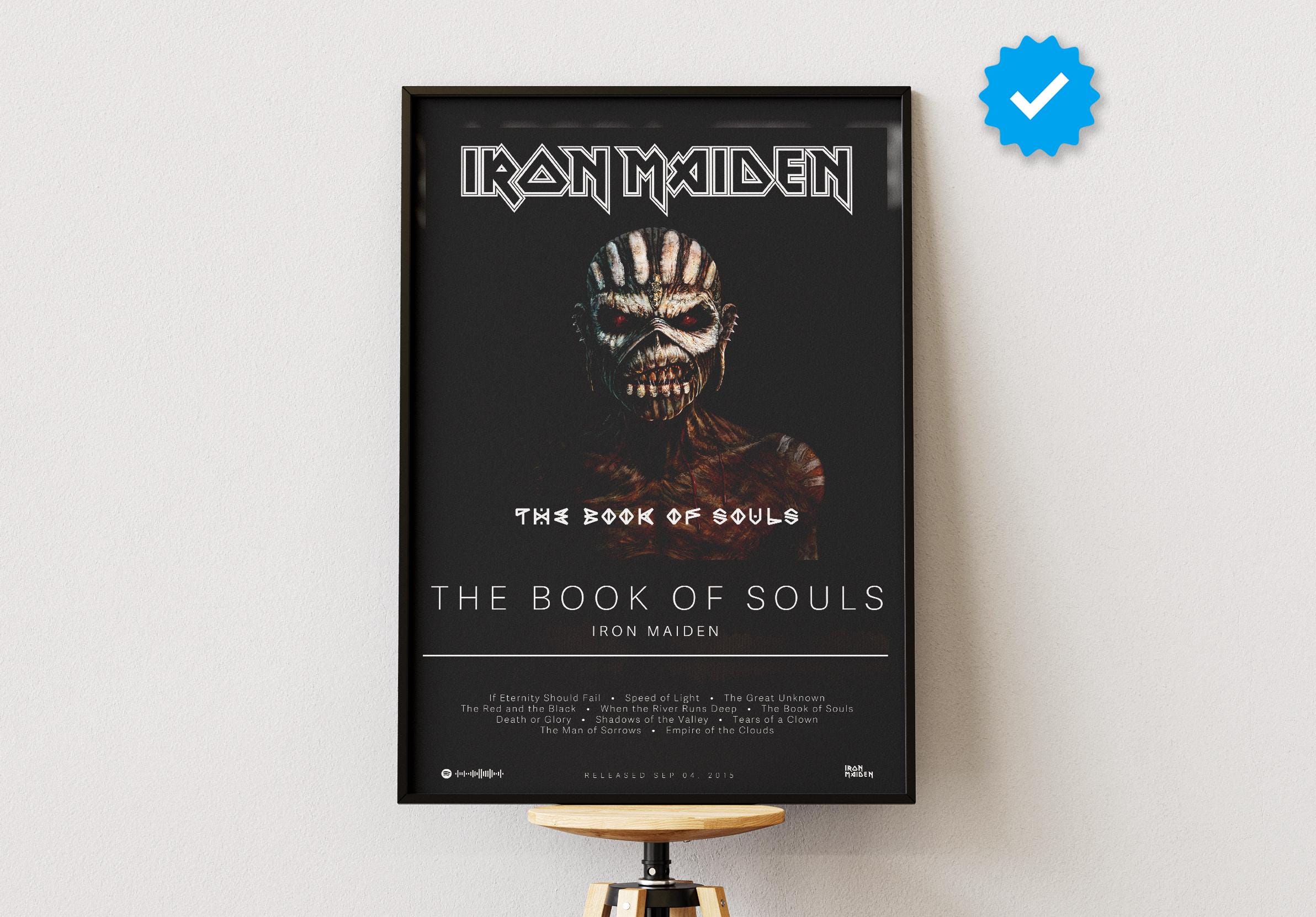 Iron Maiden Poster | The Book Of Souls Poster | Album Poster Prints | Wall Decor Posters | Album Cover | Metal Music Poster