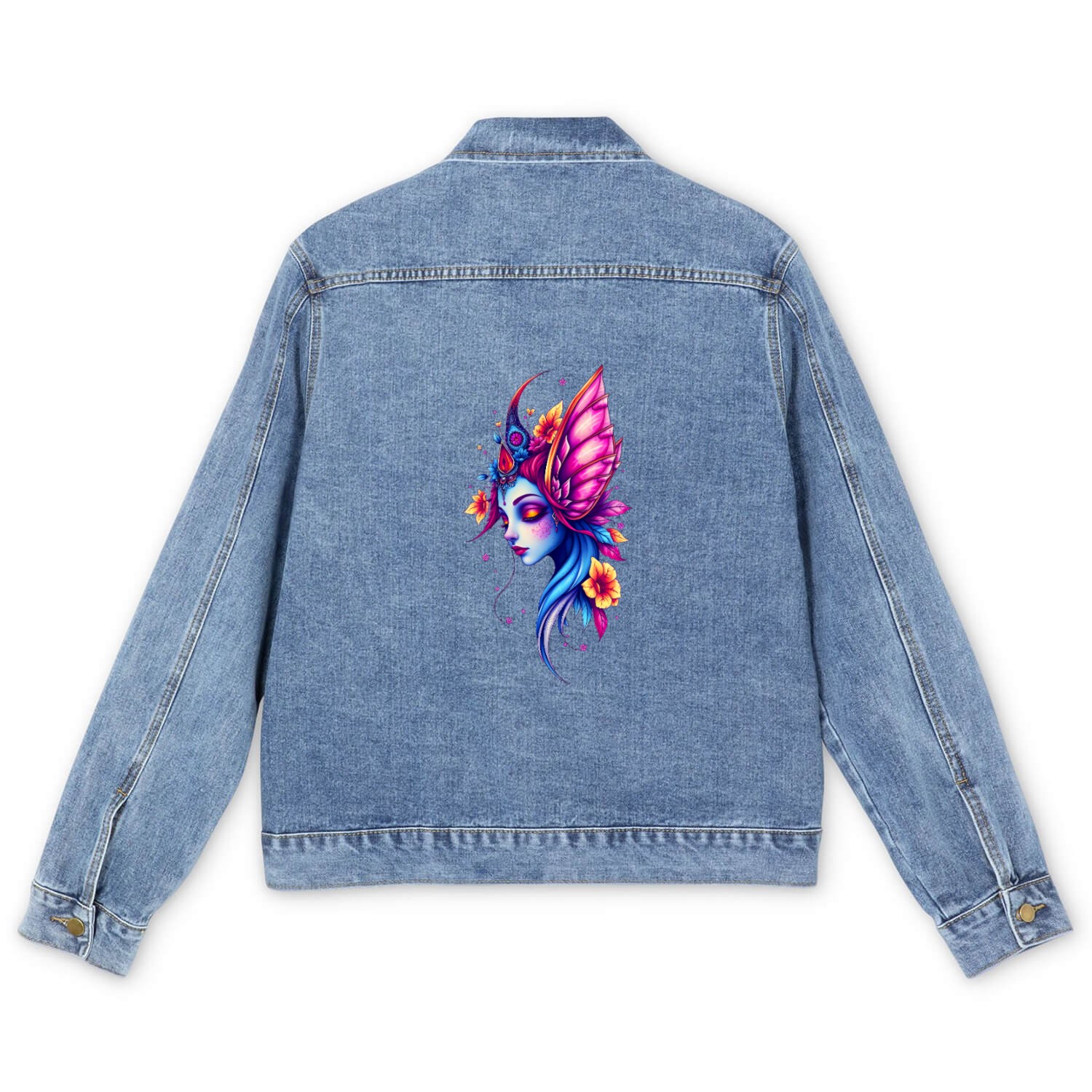 Cool Fairy Face Men's Denim Jackets