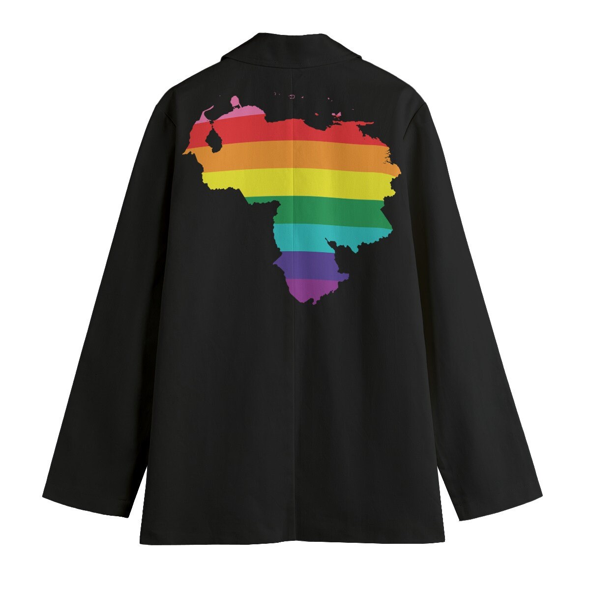 Women's Leisure Blazer, LGBTQ Venezuela map Blazer, Venezuelan map, Venezuela Blazer, Venezuelan Blazer, gift for Venezuelans