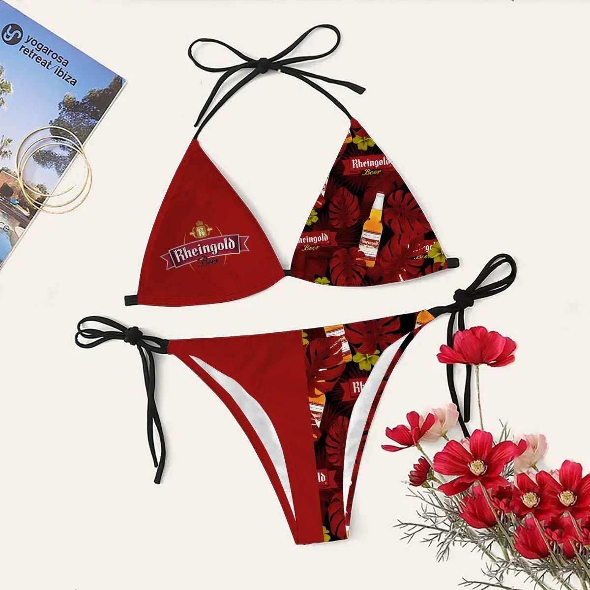 Rheingold Beer Triangle Beach Bikini