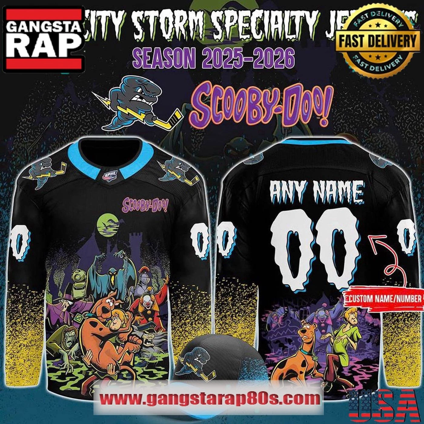 Personalized Quad City Storm Professional Halloween Night 2025 Hockey Shirt