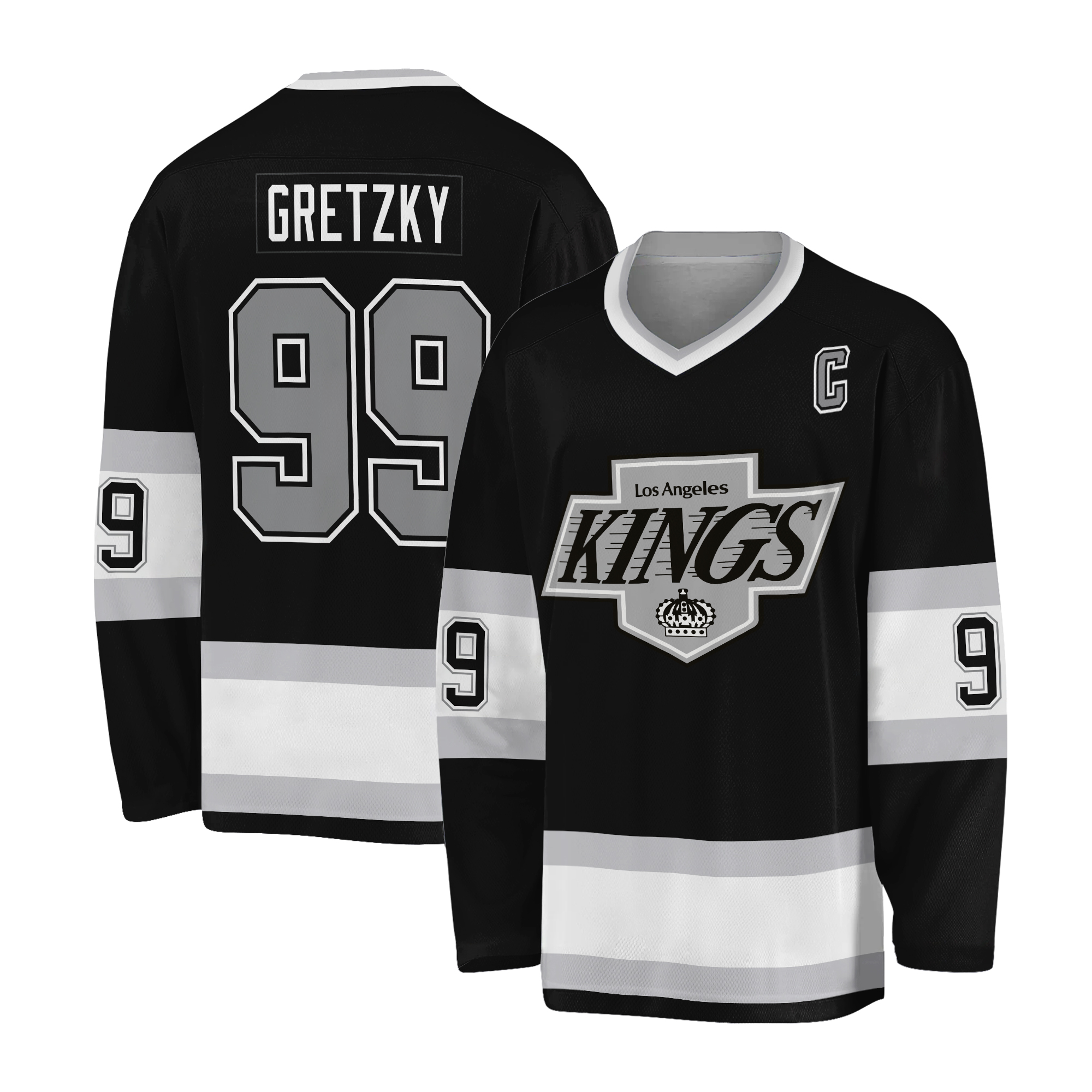 Men's Los Angeles Wayne Gretzky Black Premier Breakaway Jersey
