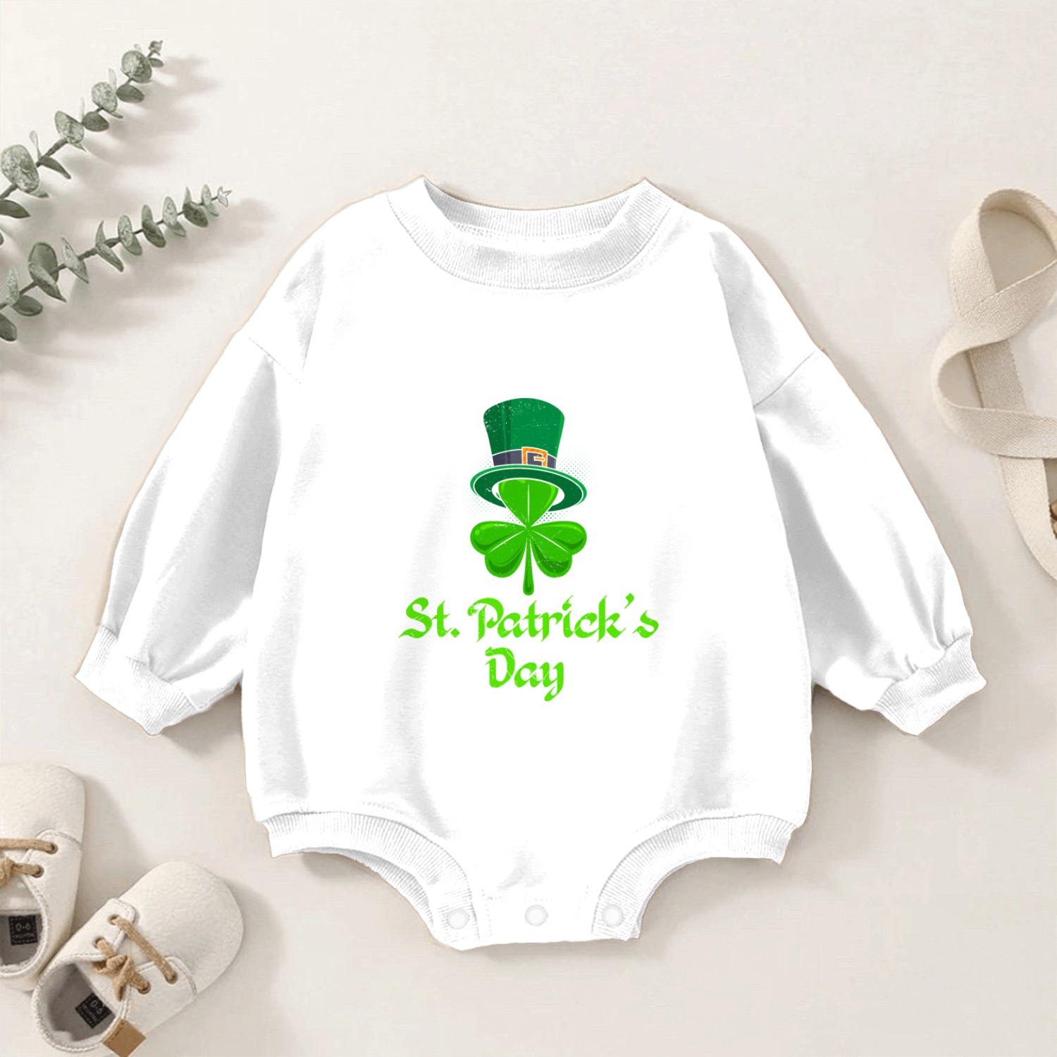St. Patrick's Day Baby Romper Sweatshirts