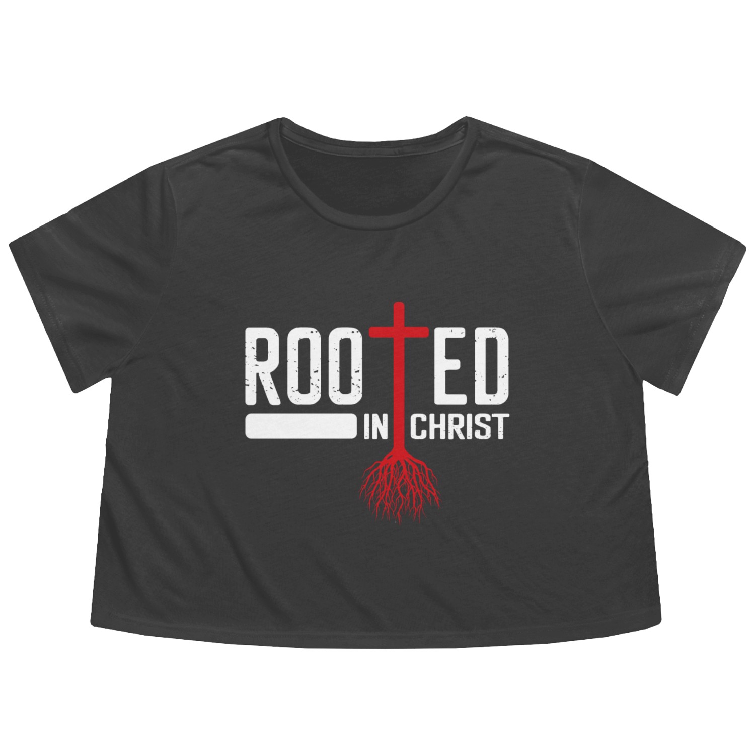 Christ Rooted in Christ Flowy Cropped Tees