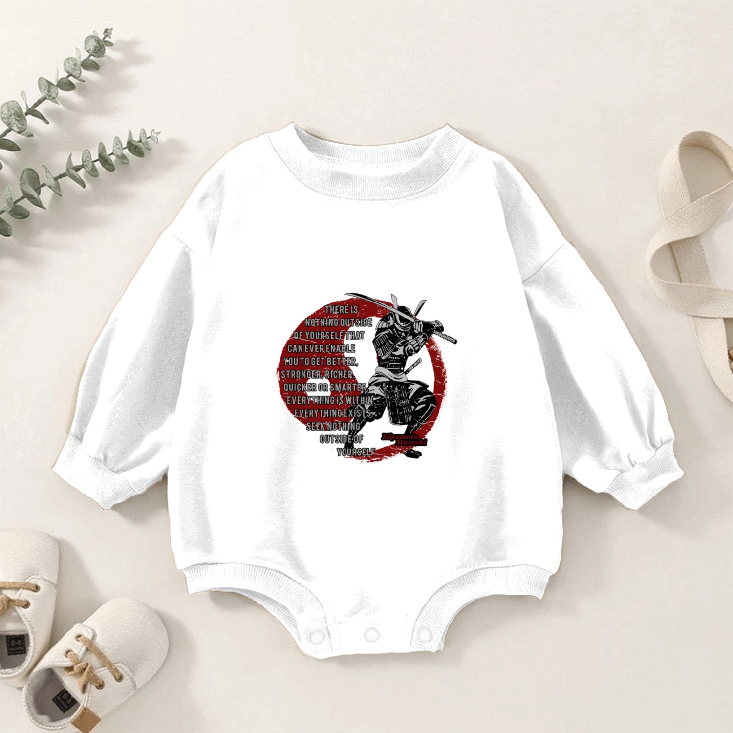 Miyamoto Musashi Samurai Ronin Baby Romper Sweatshirts