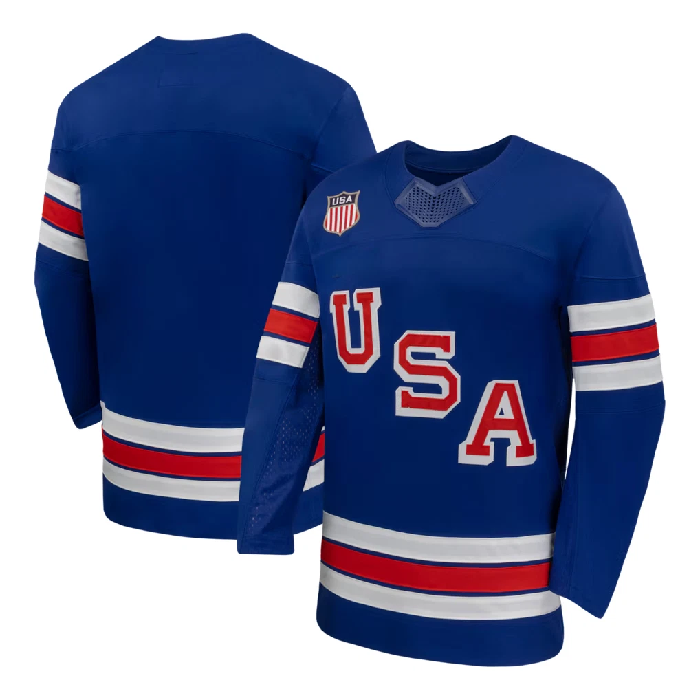 Men's Blank Royal 2026 Home Replica All Hockey Jersey