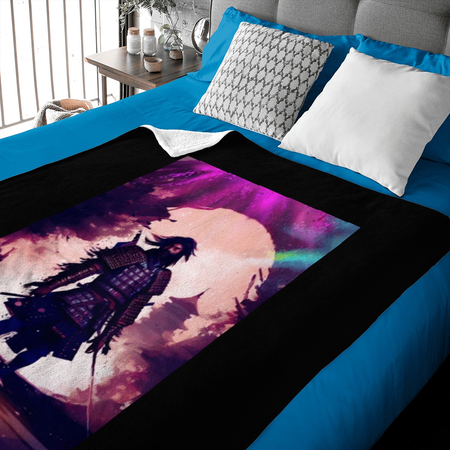 Samurai Japan Japanese Anime Katana Manga samurai Baby Blankets