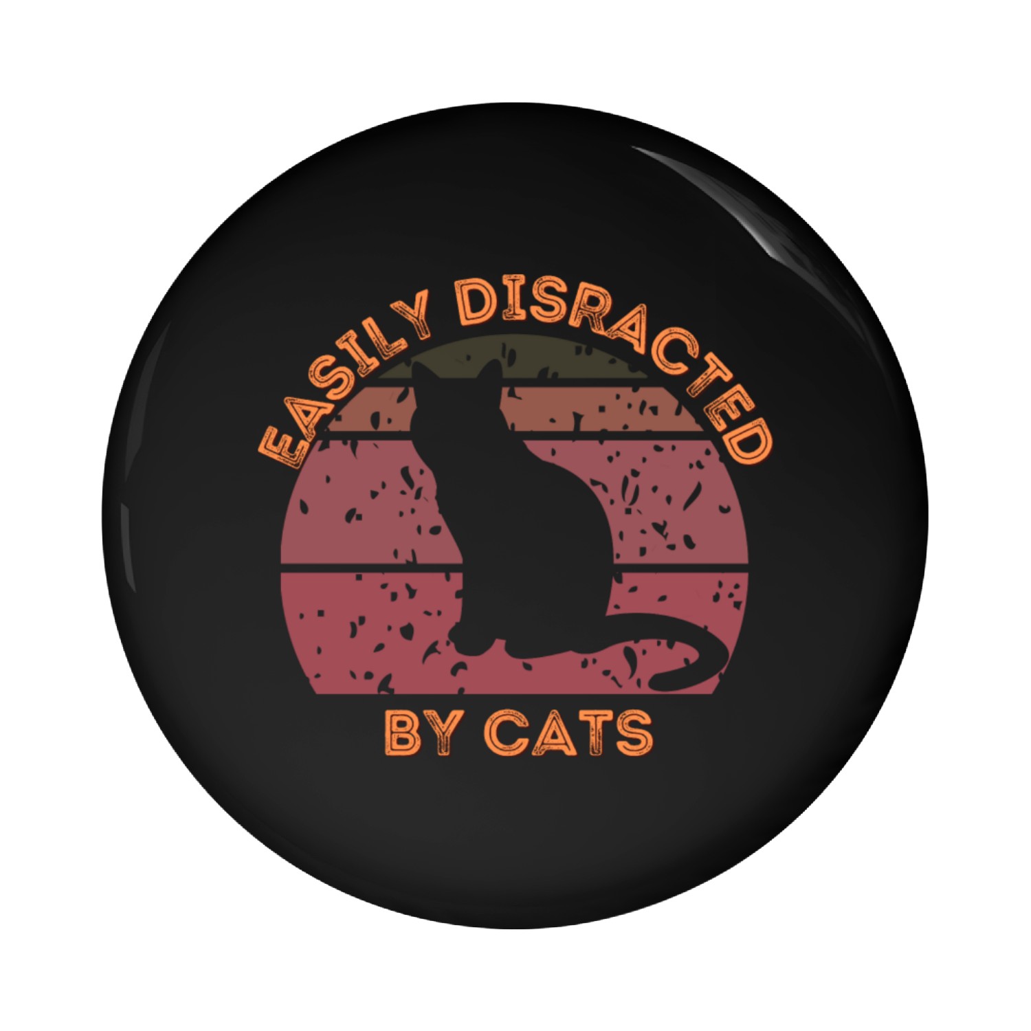 Easily distracted by cats Pin Buttons