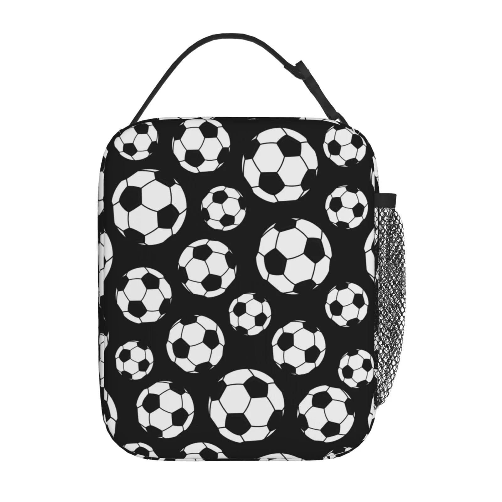 American Soccer Ball Football Lunch Bag for Kids Boys Girls