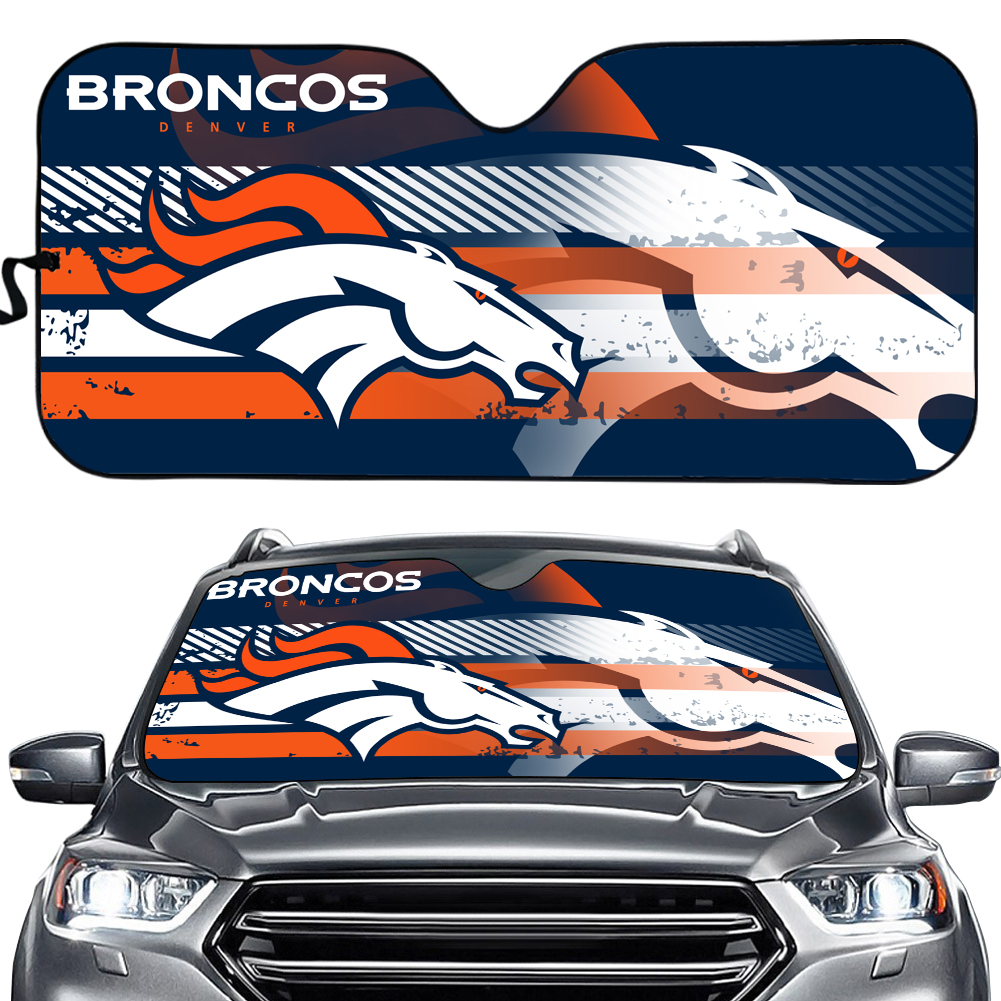 football DENVER Football Windshield Sun Shade