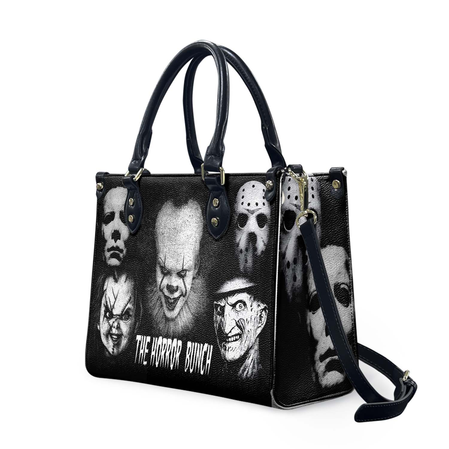 The Horror Bunch Handbag| Horror Handbag | Top-Grain Leather| Vegan Leather | Scary Movie Lovers Bag | Custom Tote Bag | Scary Movie Lovers