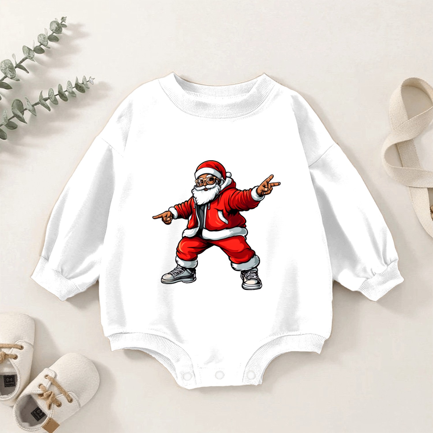 Hip-Hopper Christmas Baby Romper Sweatshirts