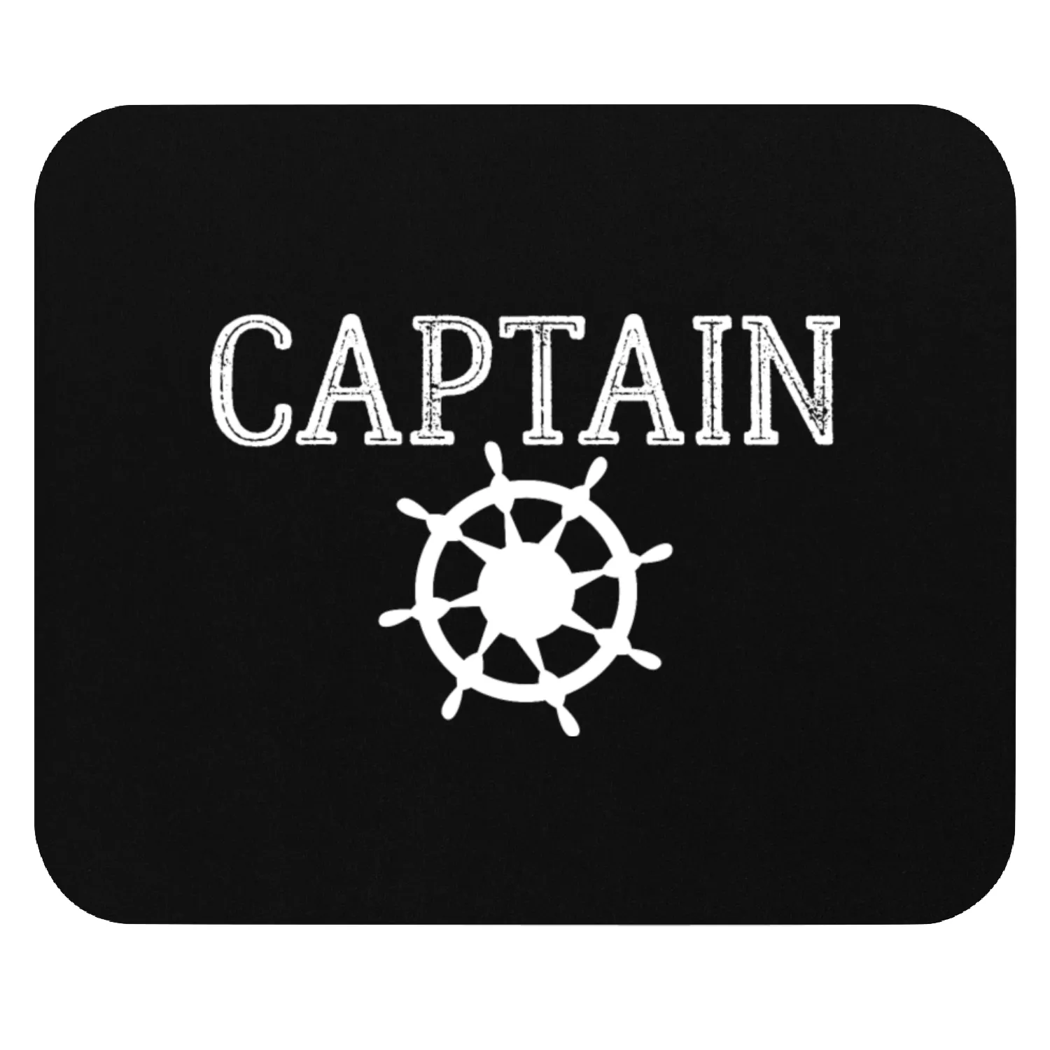 Captain Lettering Sailor Sailing Boat Sailboat Mouse Pads