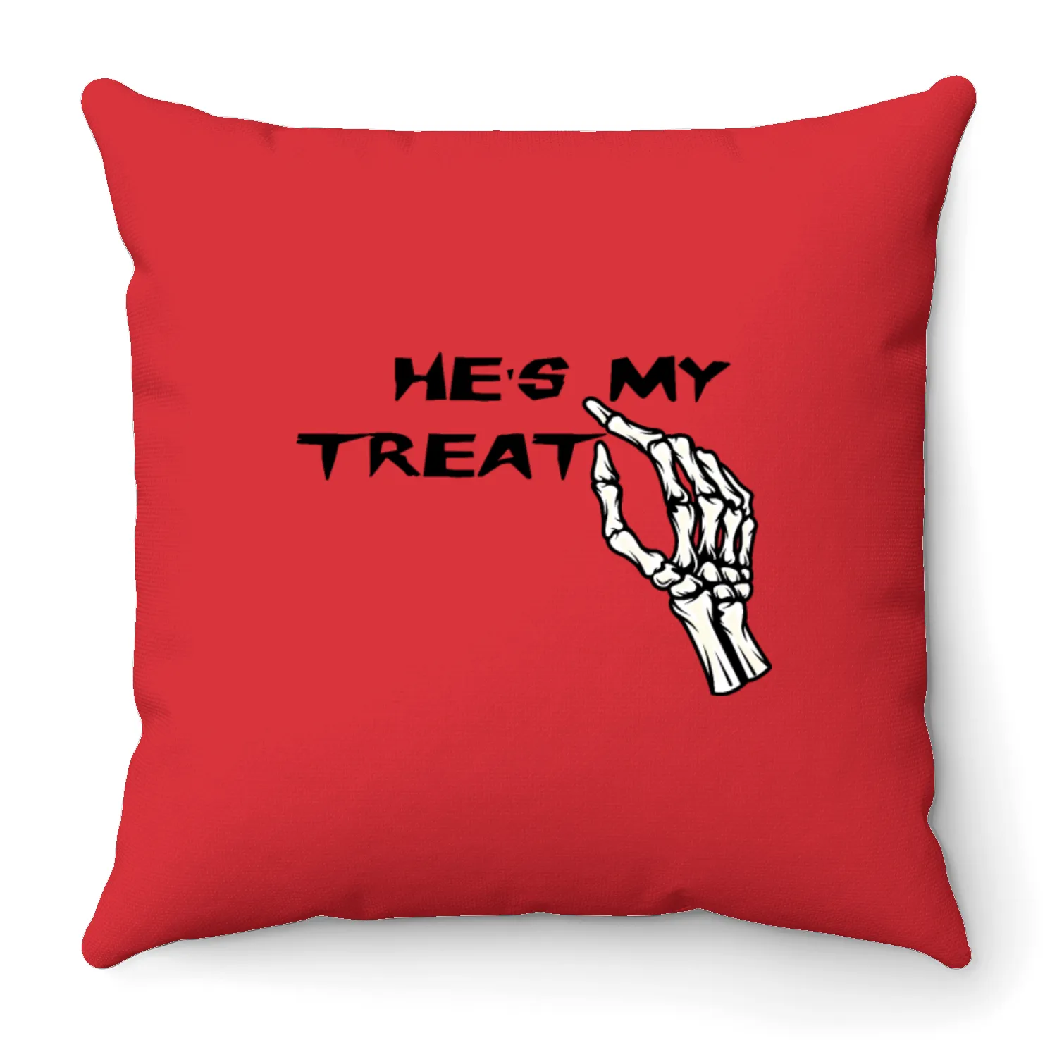 He s My Treat Throw Pillows