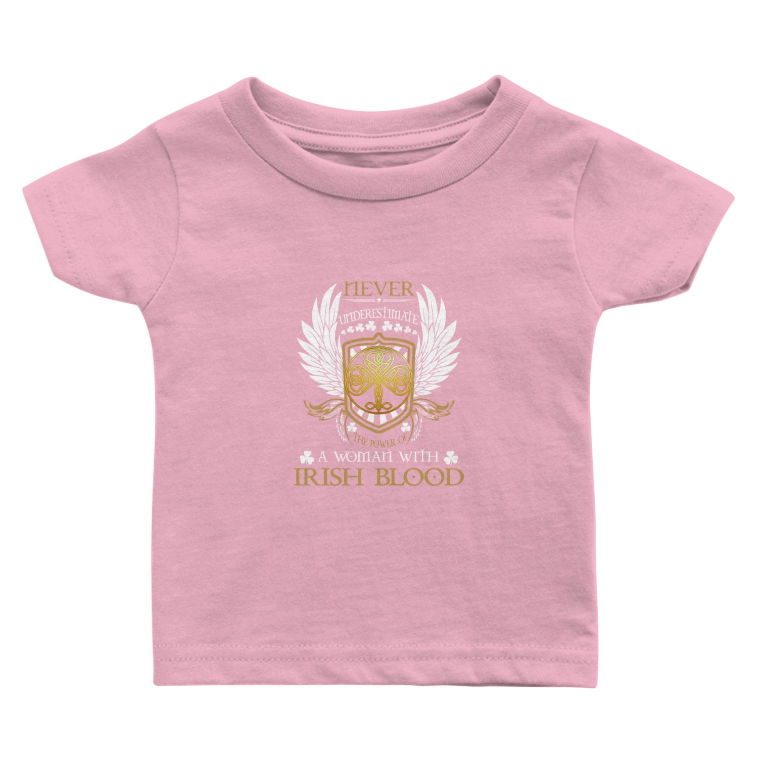 Woman with Irish blood - Never underestimate Baby T Shirts