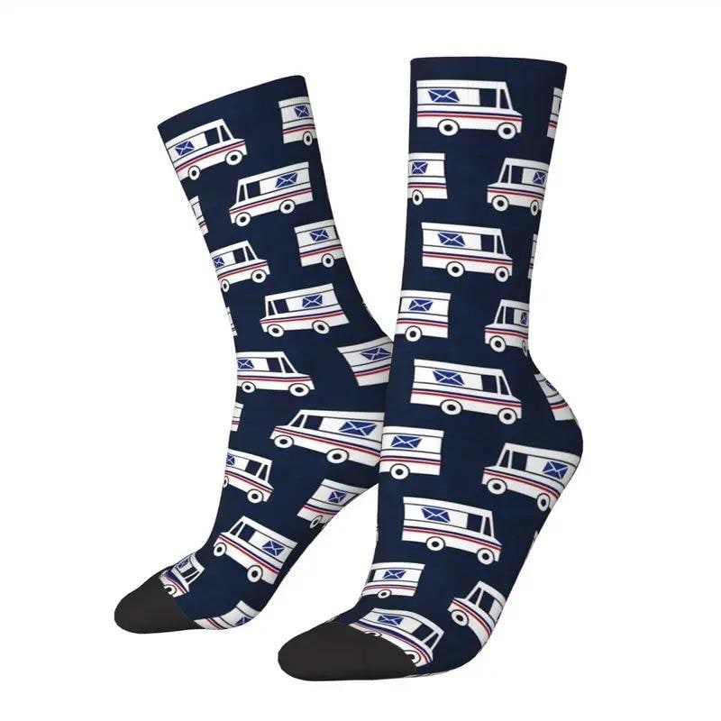 Mail Truck , Mailman Socks Postal Unisex