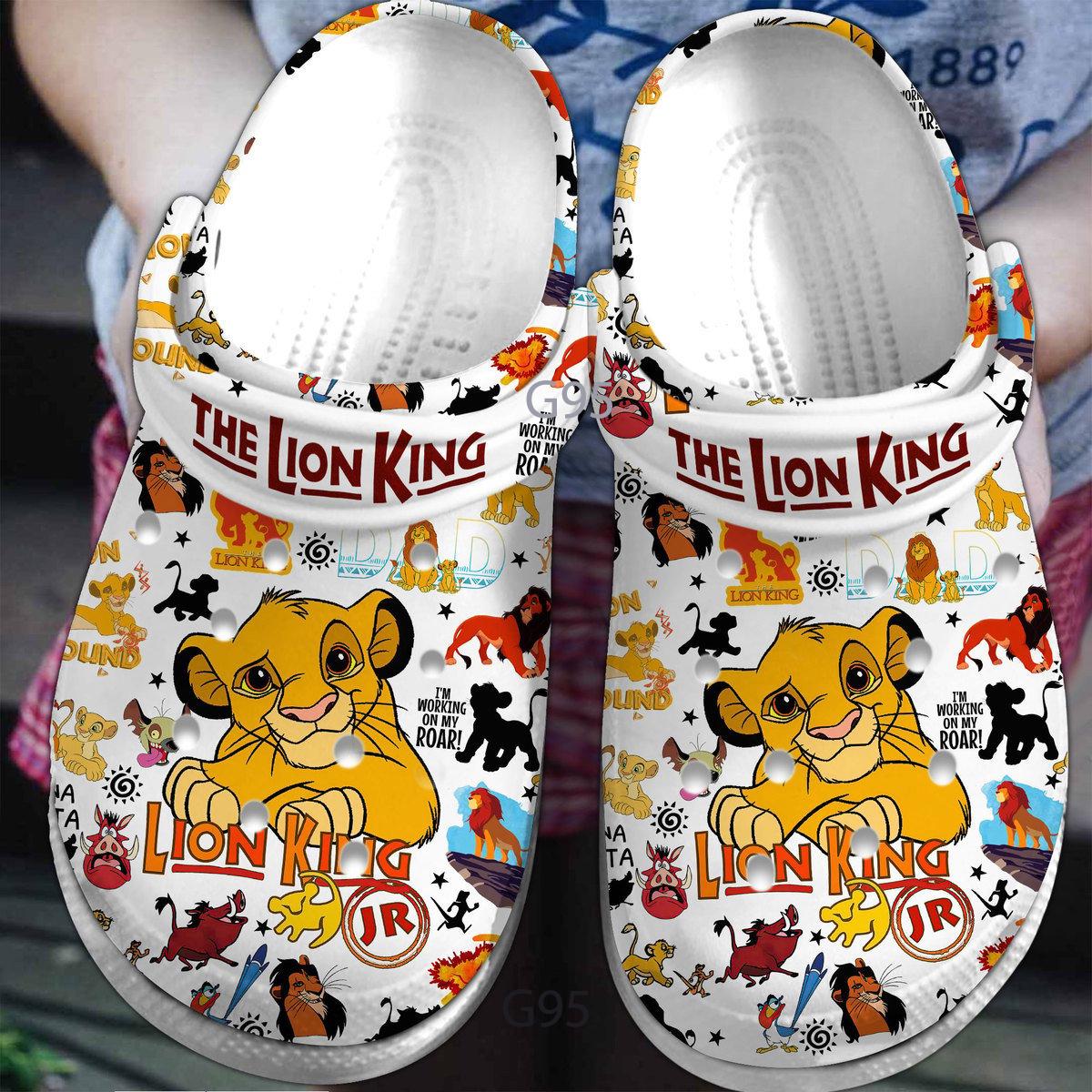 Lion King Inspired Hole Clogs, Movie Fan Foam Sandals, Breathable Shoes, Black Friday & Xmas 2025 Gift for Kids