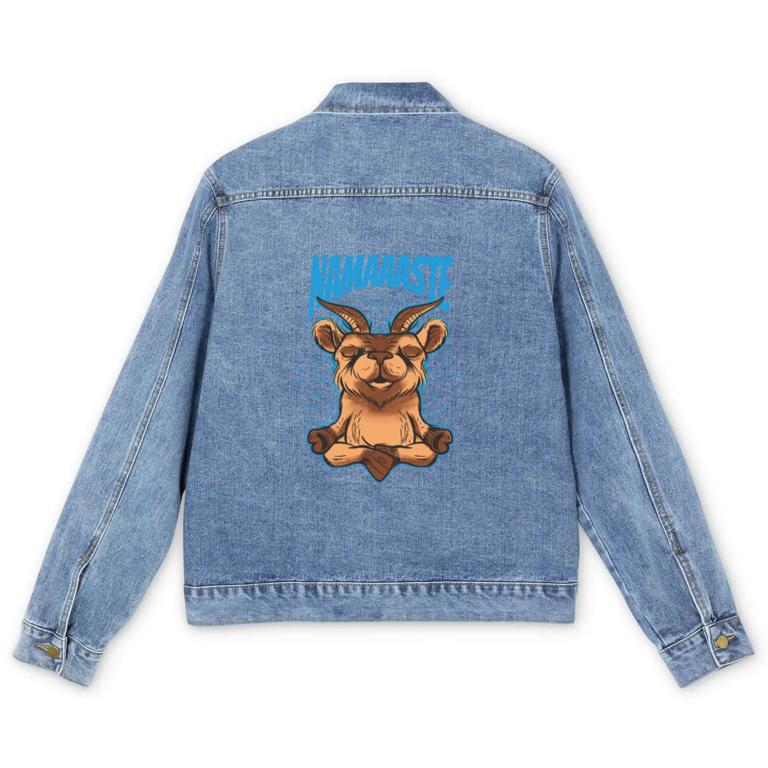 Goat Making Yoga Men's Denim Jackets