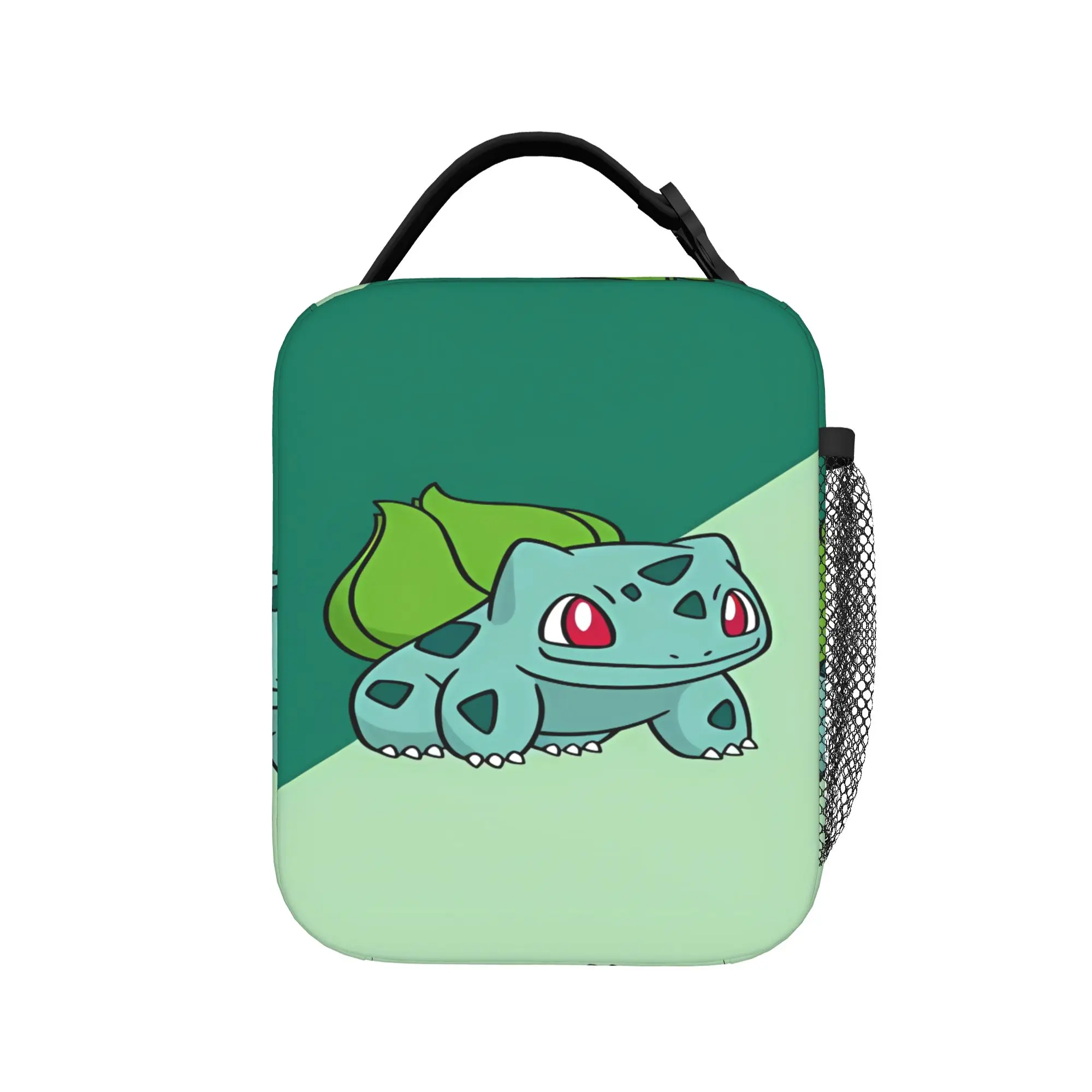 Bulbasaur Simple Manga Lunch Bag Casual Office Lunch Box Graphic Portable Zipper Tote Food Bags