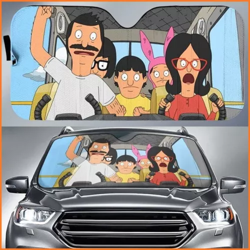 Car Sunshade The Belcher Family Auto Sun Shade Car Sunshade Accessories