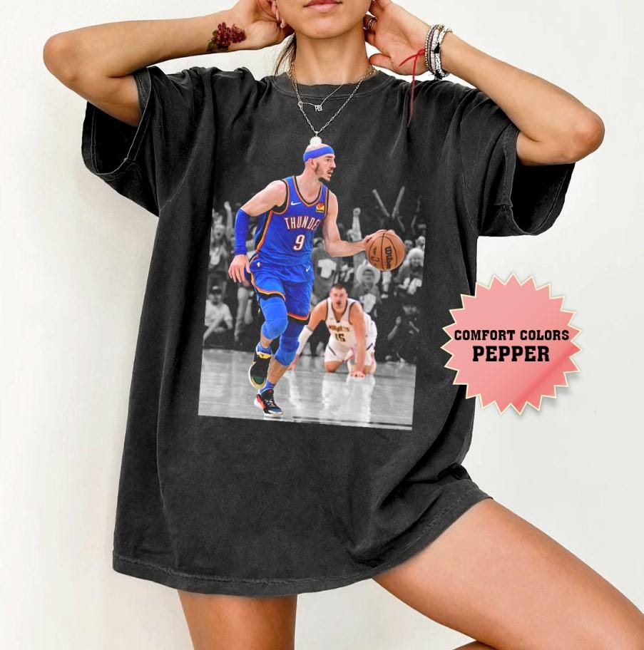 Alex Caruso Funny Meme With Nikola Jokic Comfort Colors Shirt, Oklahoma City Basketball Champions 2025 T-Shirt, Game Day Shirt, For Her