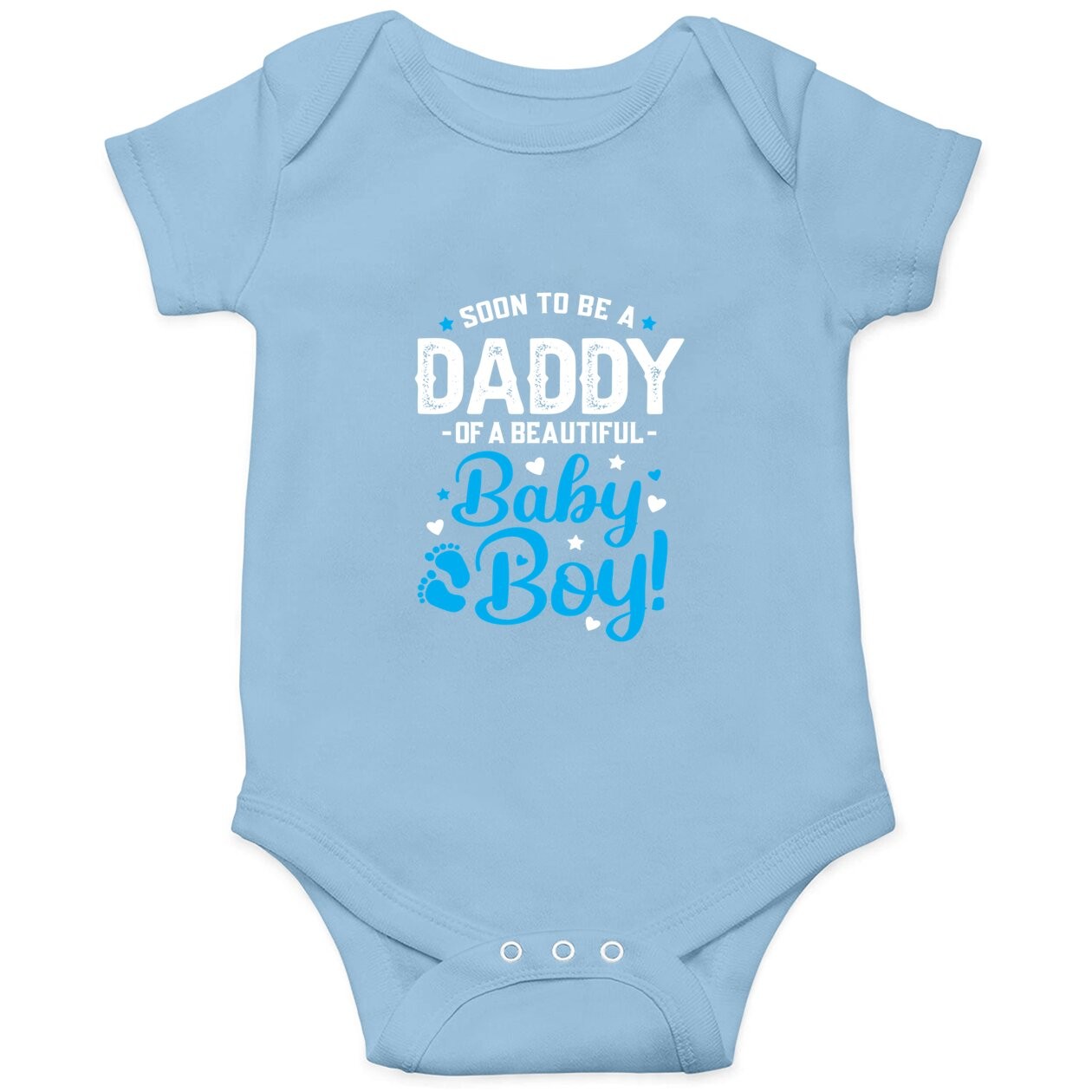 Soon To Be A Daddy Of A Baby Boy New Dad Expecting Father Baby Bodysuit