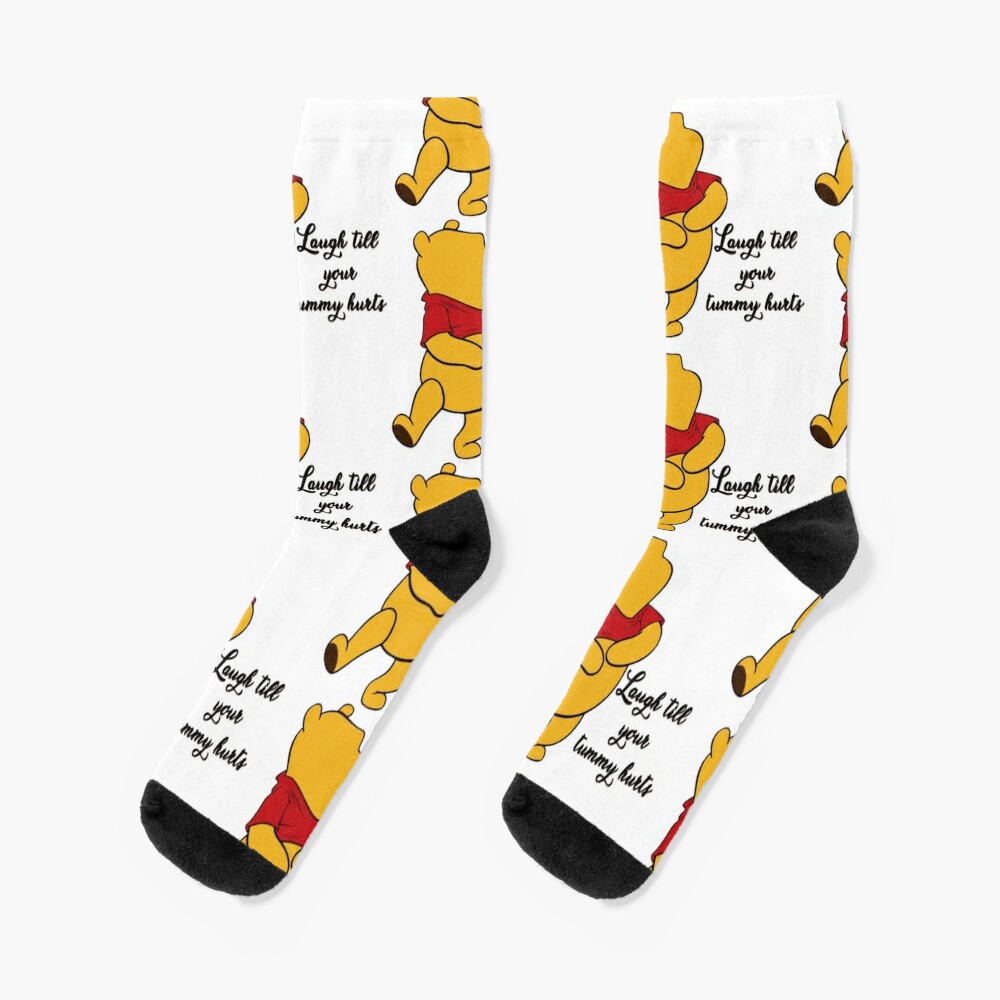 Teddy Bear Laughing Cotton Socks, Cute & Cozy Gift for Unisex, Trending Fashion Gifts