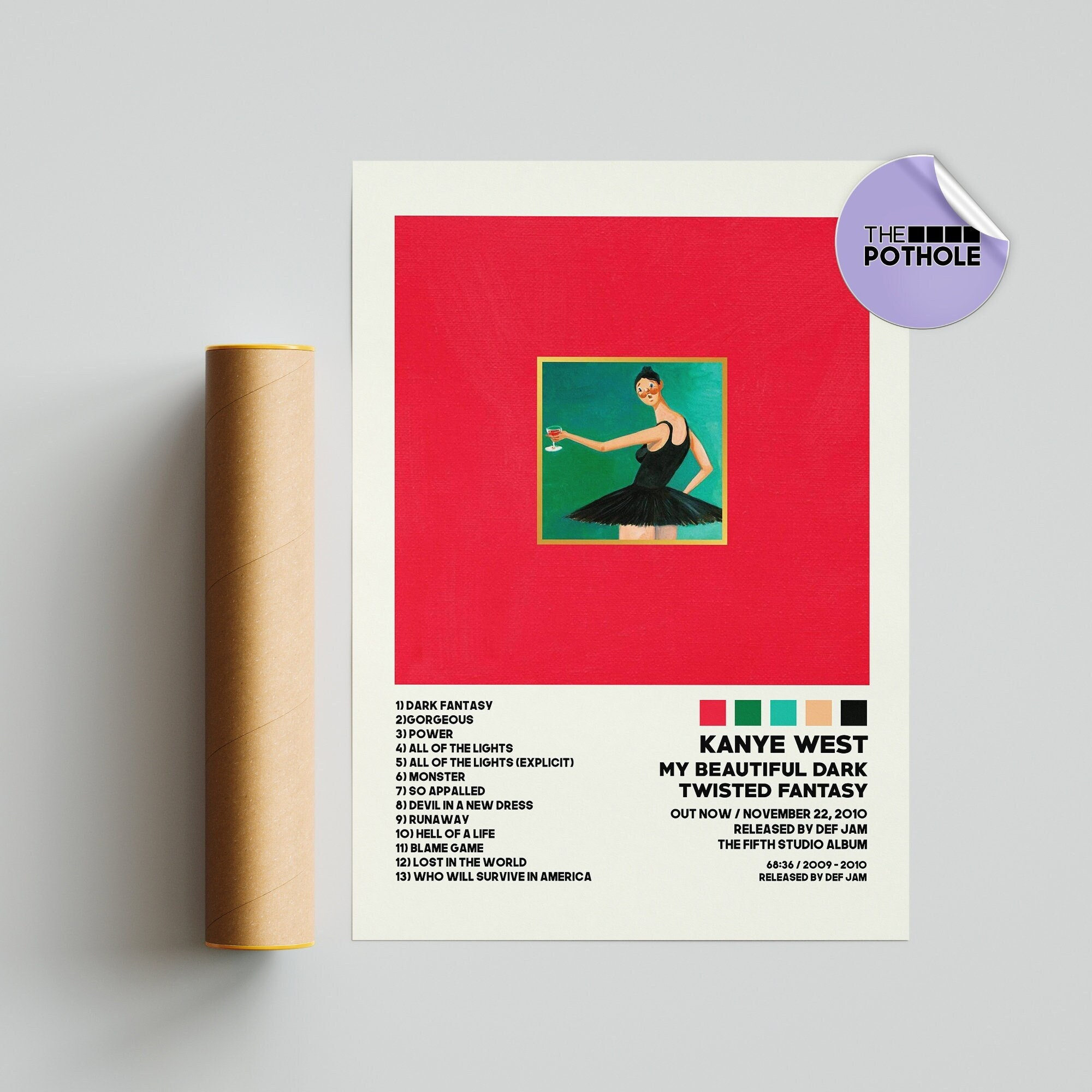 Kanye West Poster / My Beautiful Dark Twisted Fantasy