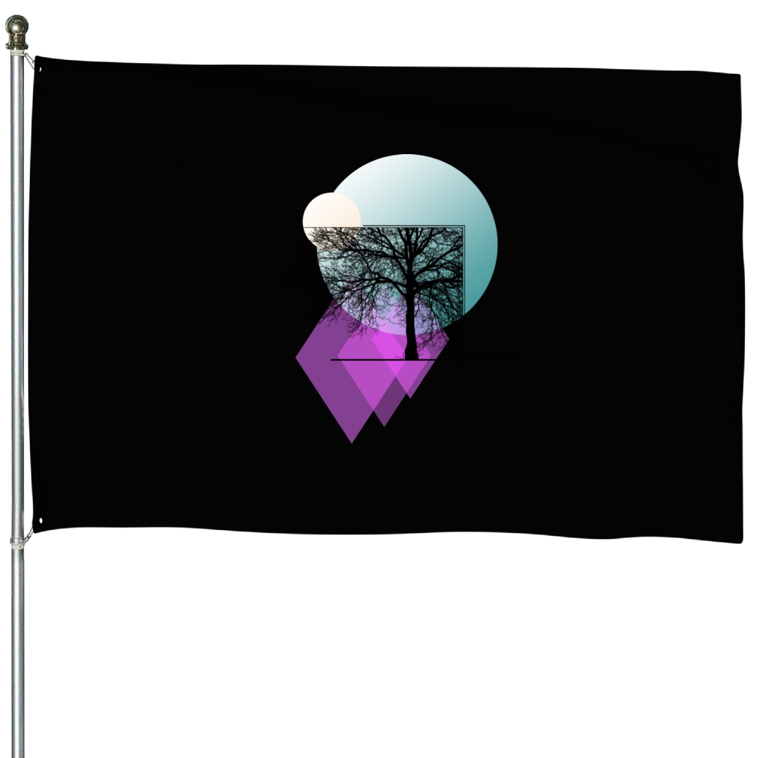 Abstract Nature House Flags