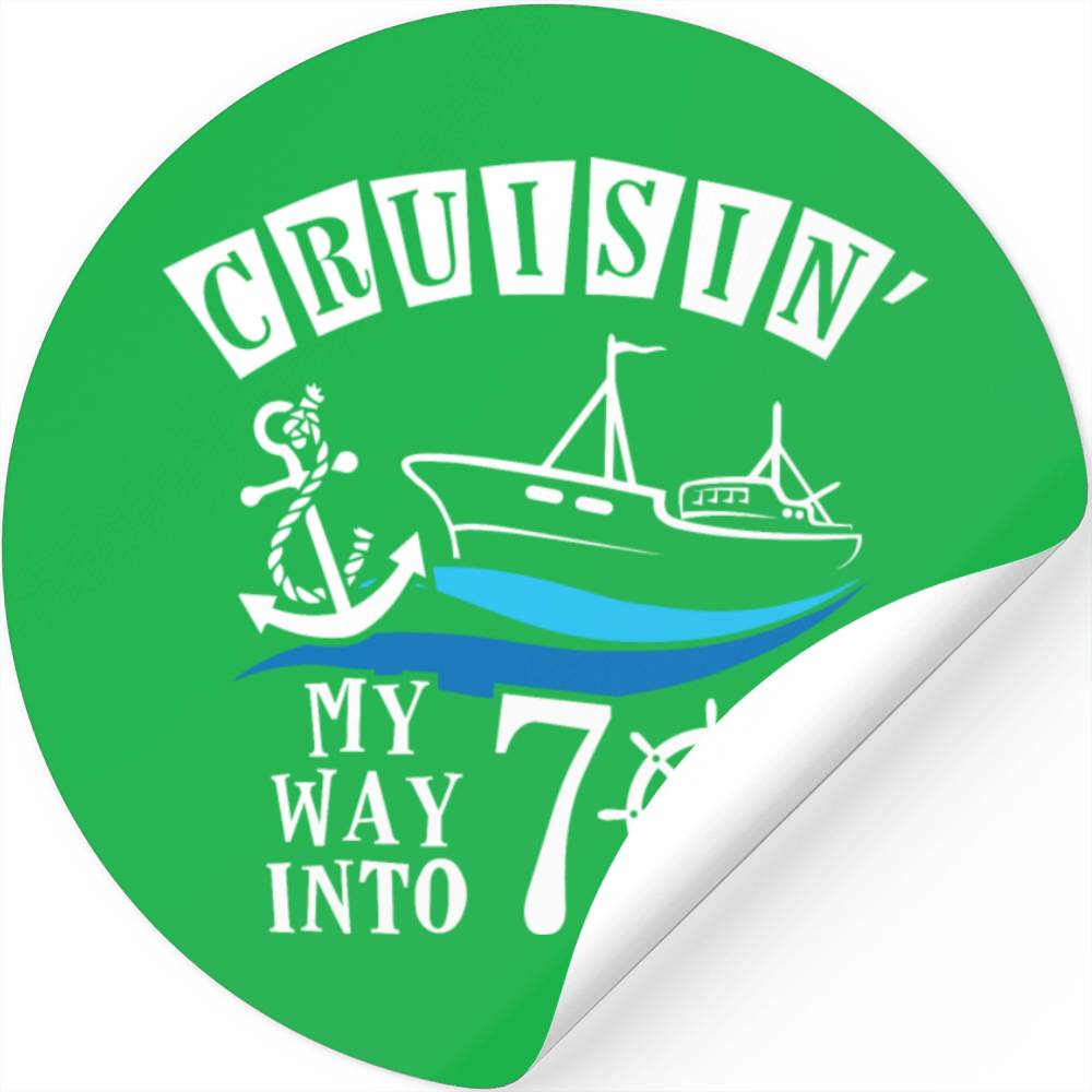 Cruisin My Way Into 70 Stickers