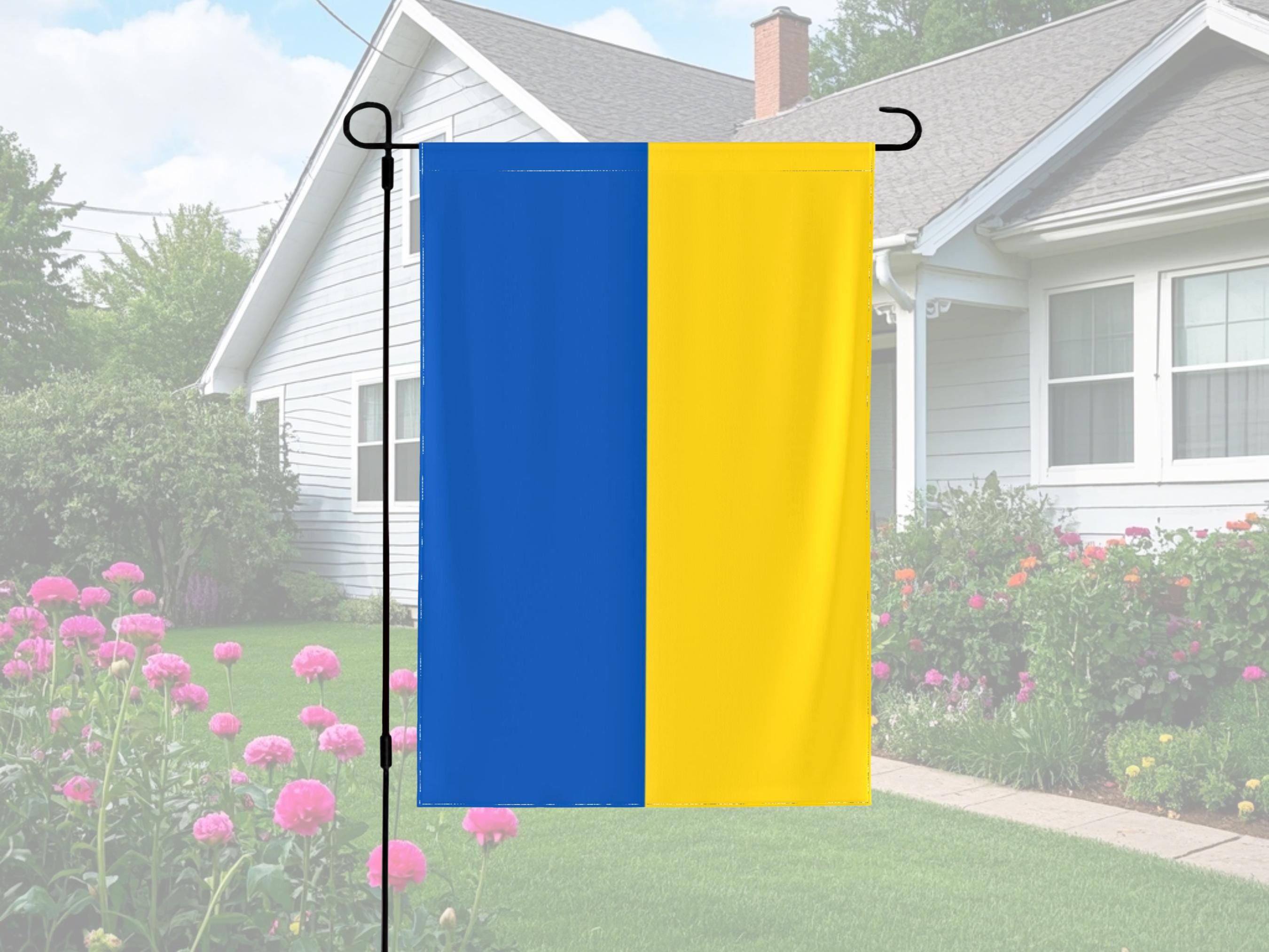 We Stand With Ukraine Garden Flag Ukrainian Flag Yard Decor