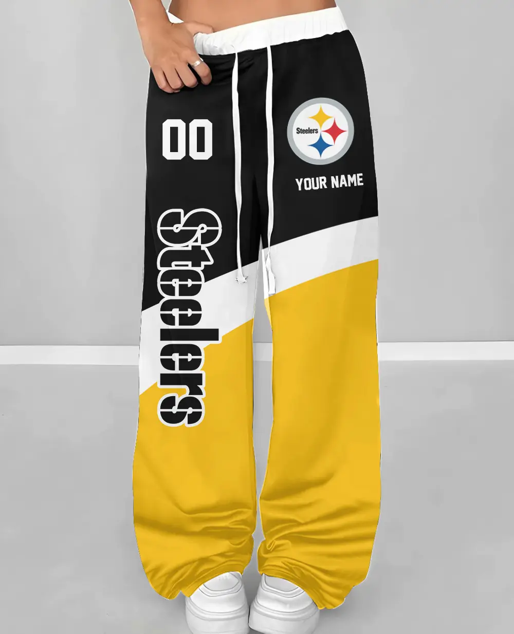Pittsburgh Steeler Personalized Wide Leg Lounge Pants