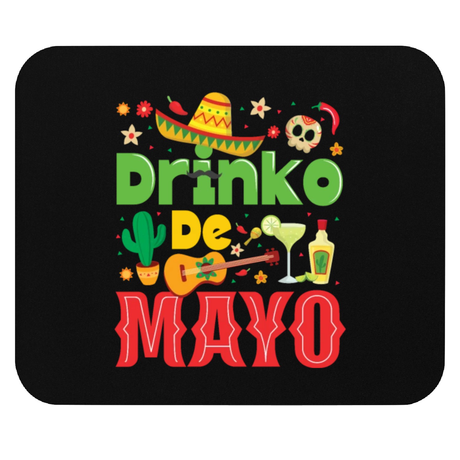 Cinco De Mayo Mexican Fiesta 5 De Mayo Drinking Mouse Pads