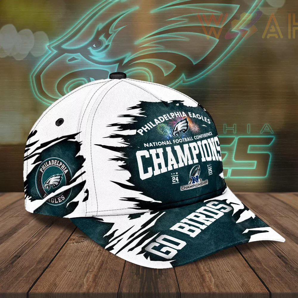 Philly Football Team 3D Cap Adjustable Hat Gift for Fans