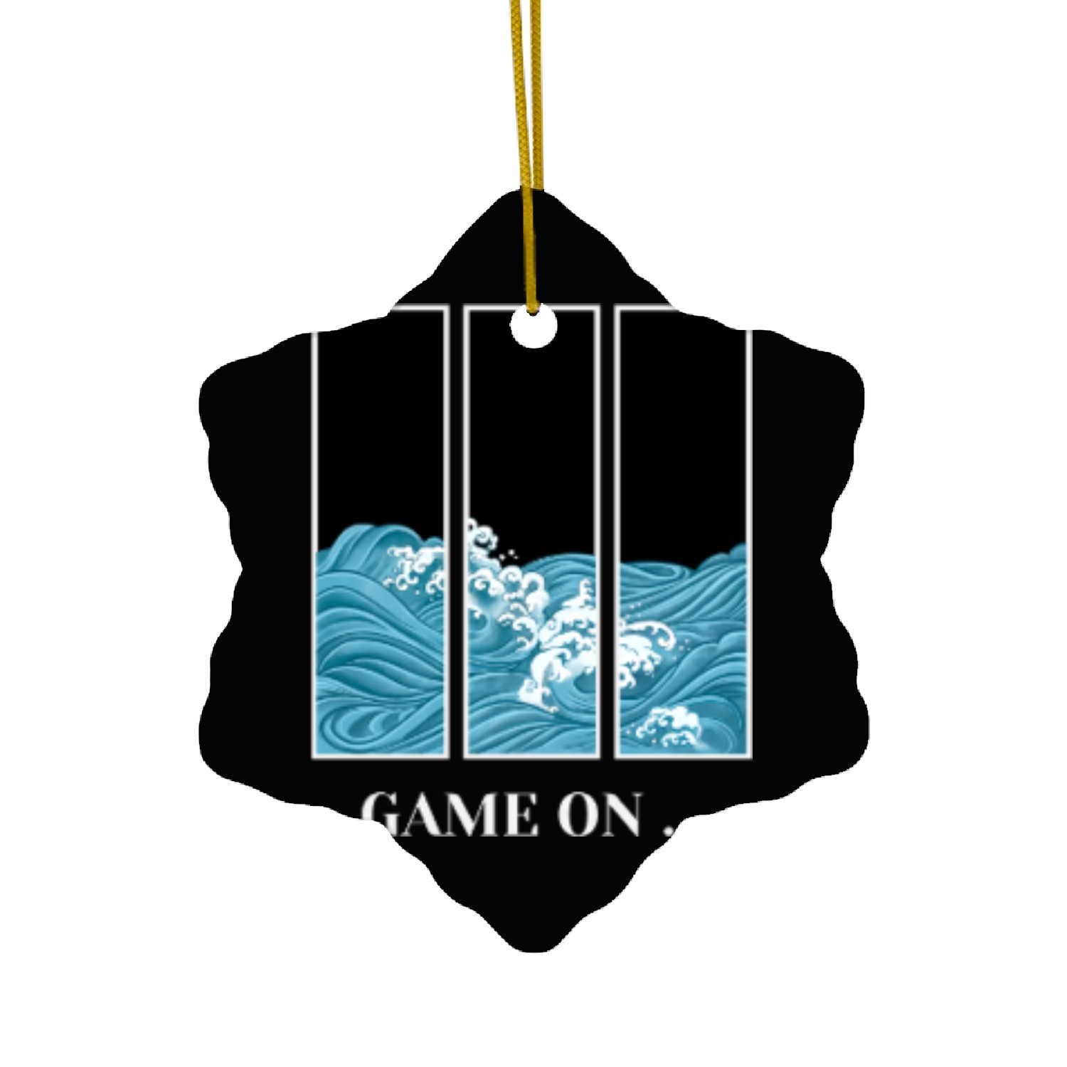 Game On: Embrace the Waves of Adventure D83C DF0A Ceramic Ornaments