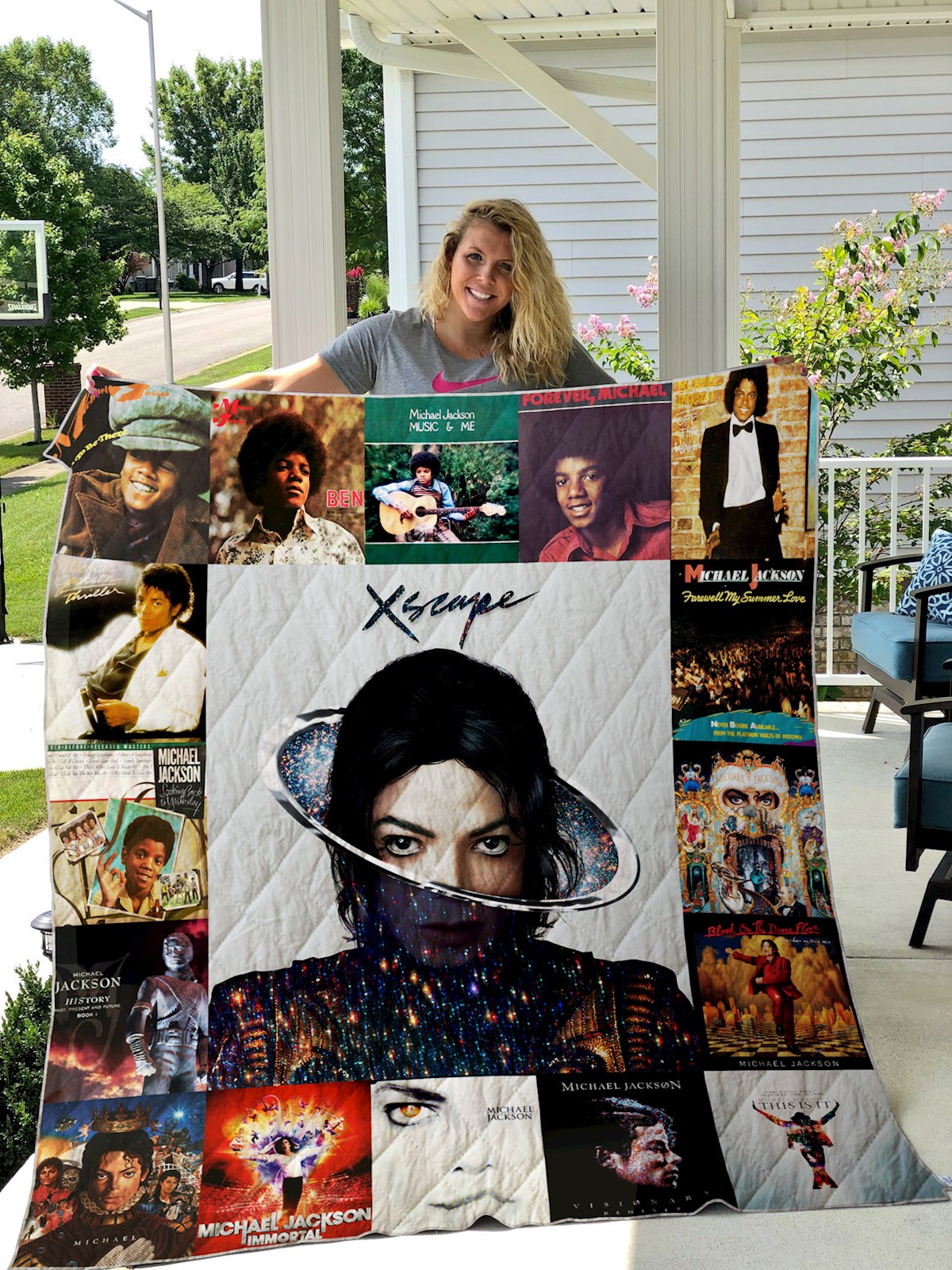 Michael Jackson Style Quilt Blanket for Home & Living