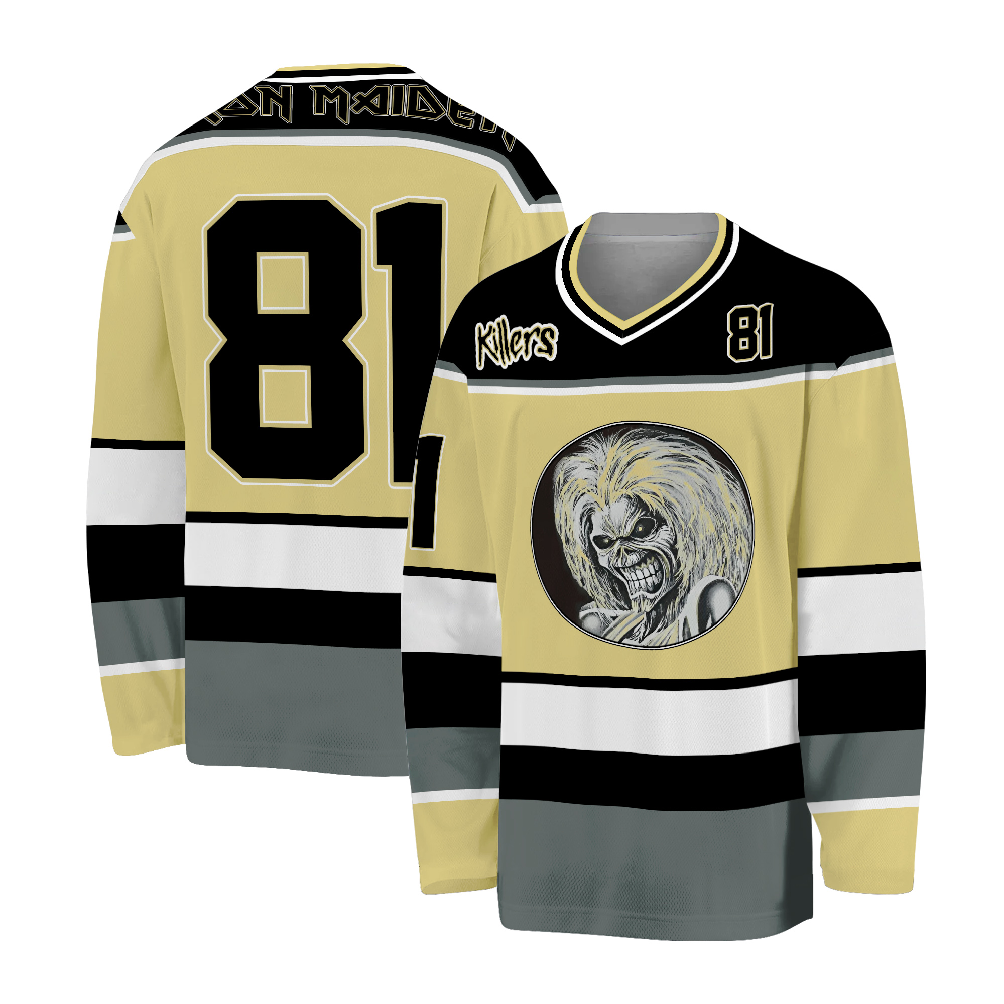 Amplified Killers Iron Maiden Hockey Jersey Heavy Band Sport Jersey