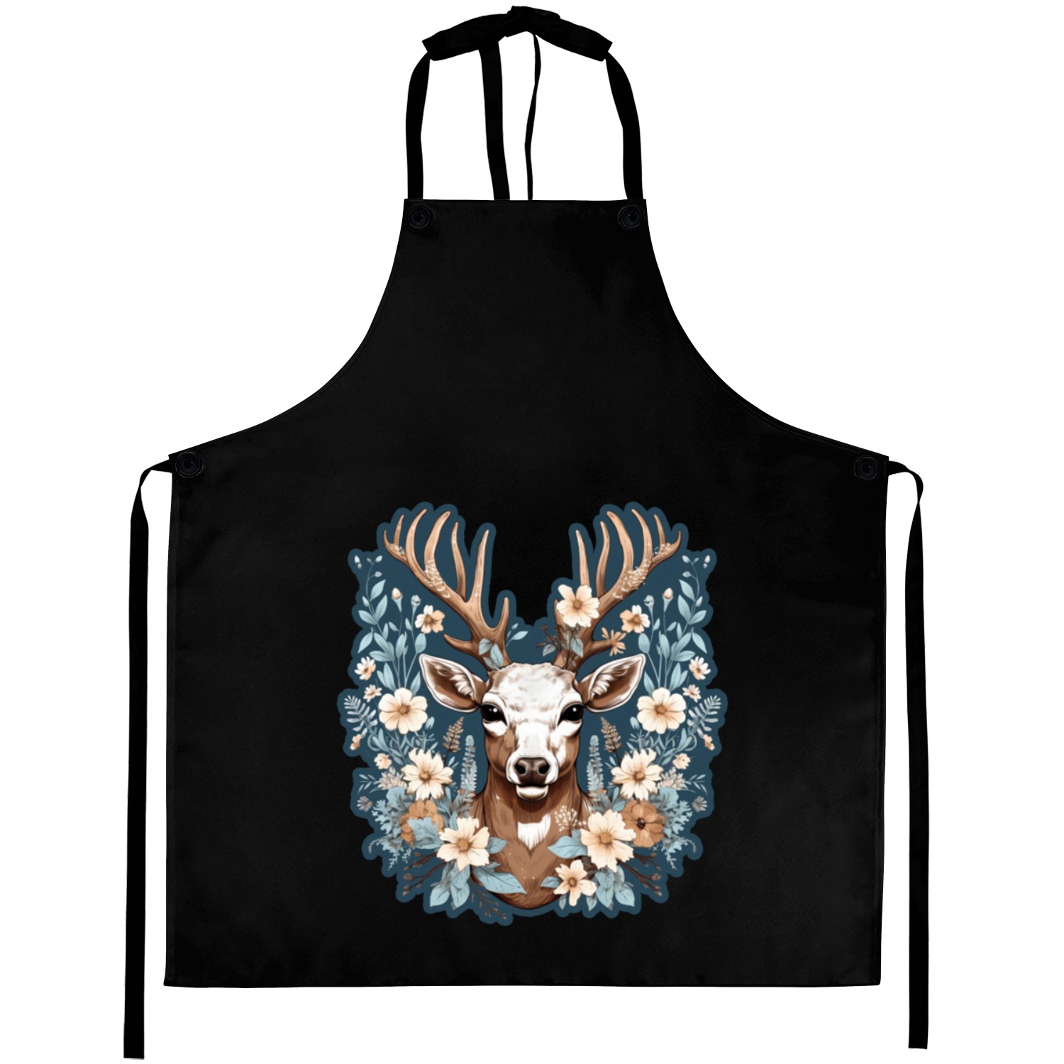 Deer Flowers Aprons
