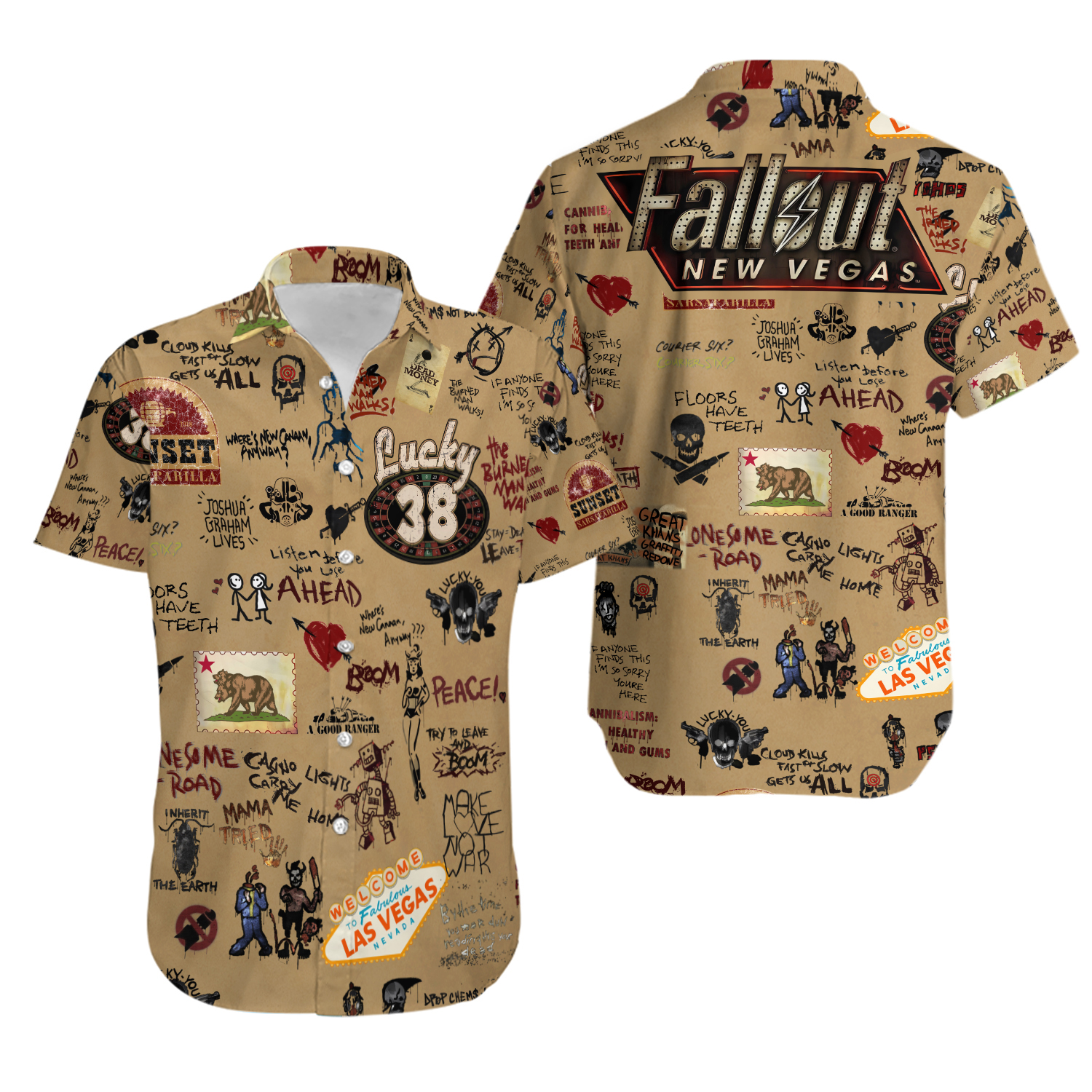 Falllout New Vegas Hawaiian Shirt