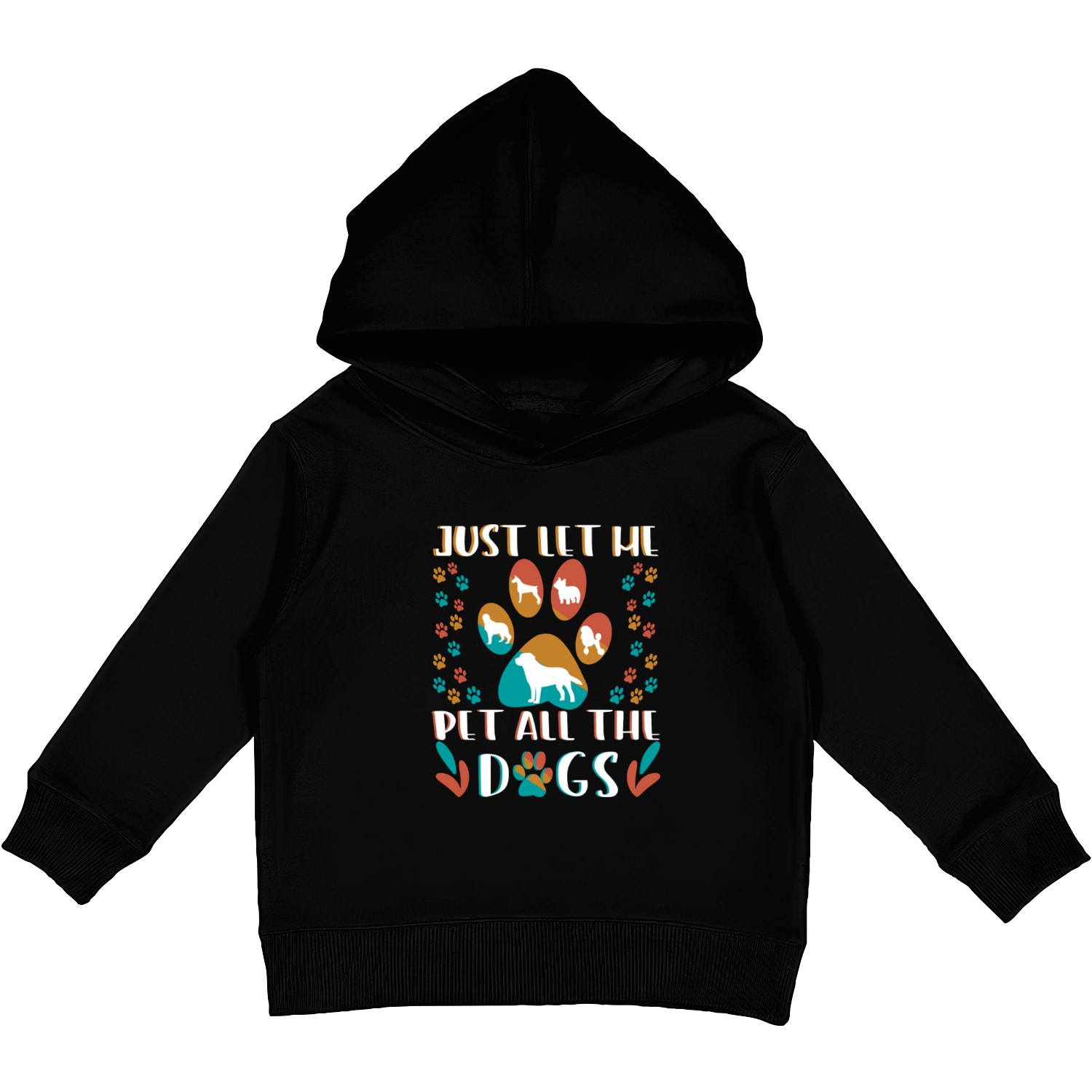 Let Me Pet All The Dogs Kids Pullover Hoodies